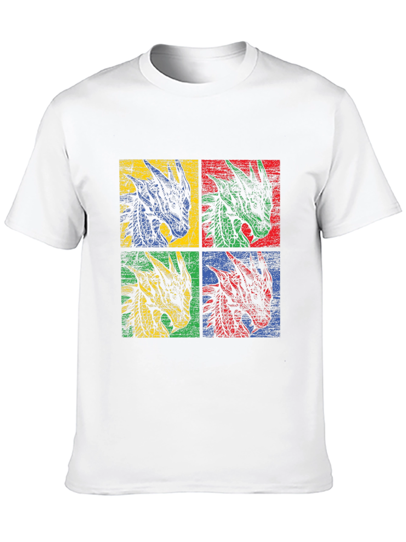 Dragon Head T-Shirt - Pop Art Graphic Tee