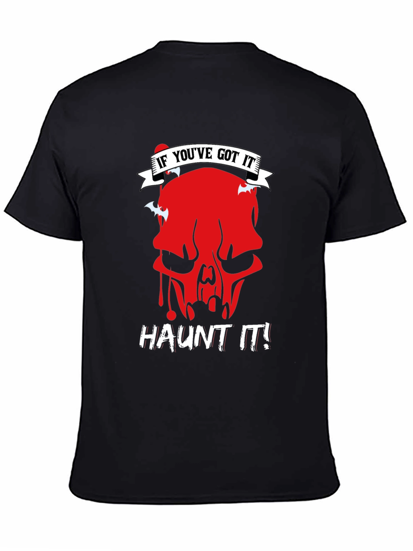 Haunt It Graphic Tee - Skull Halloween Shirt