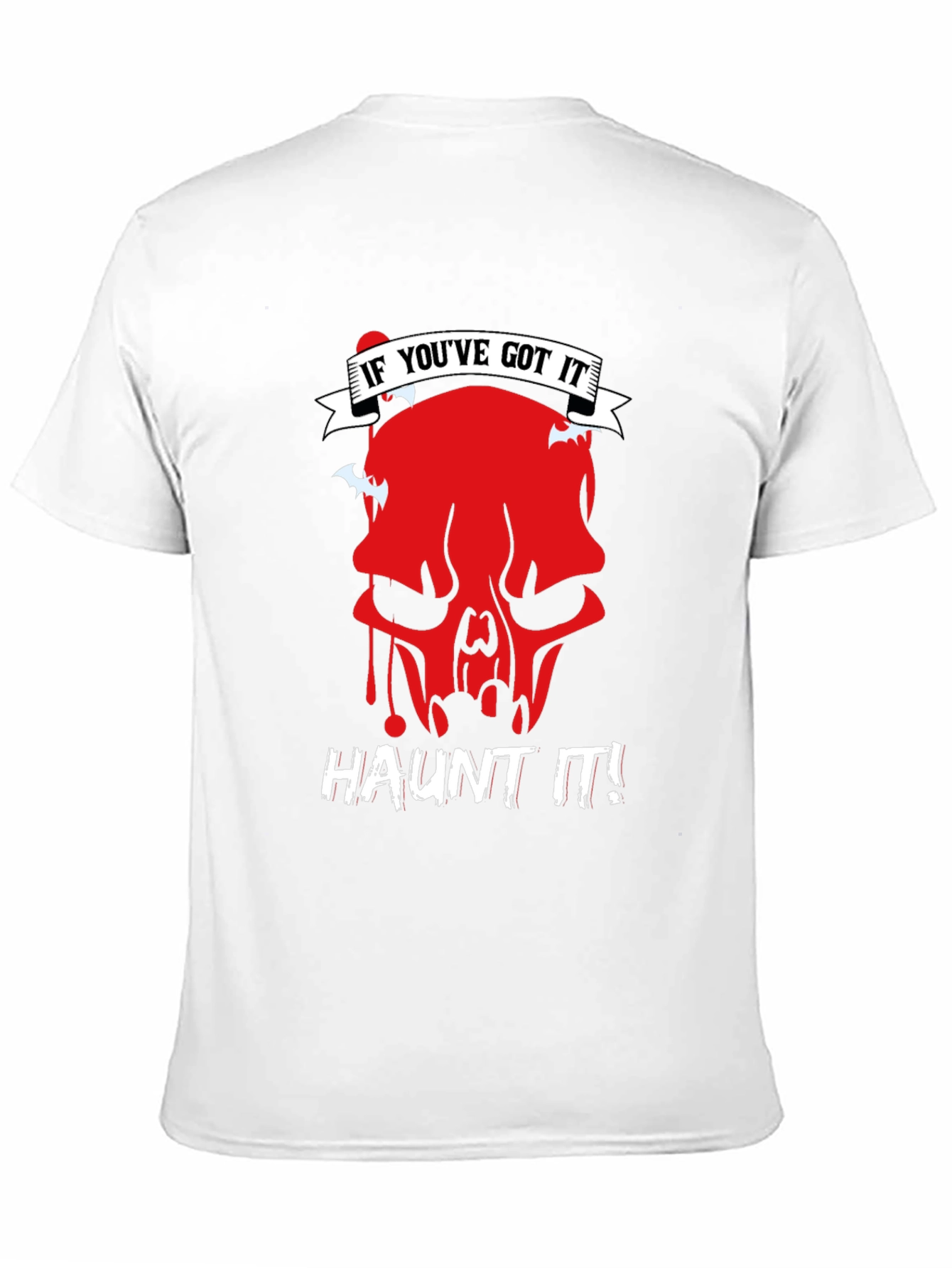 Haunt It Graphic Tee - Skull Halloween Shirt