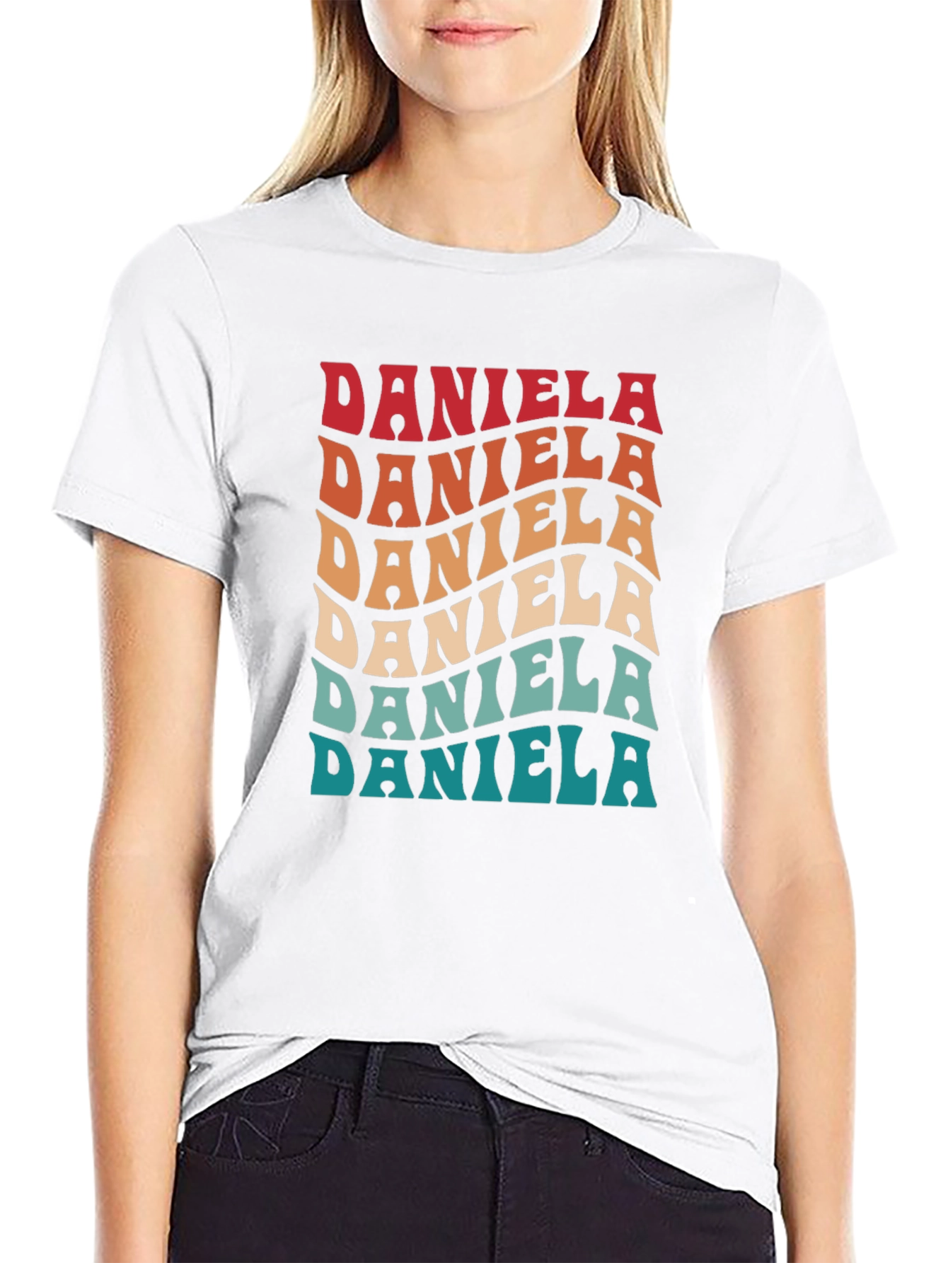 Daniela Retro Style Graphic T-Shirt