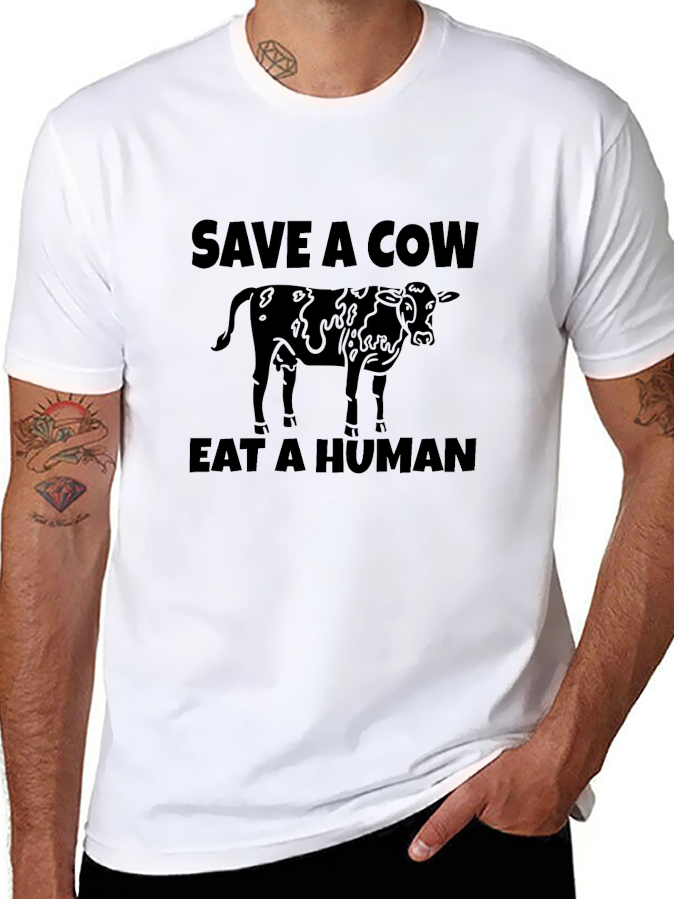 Save a Cow Eat a Human Graphic Tee