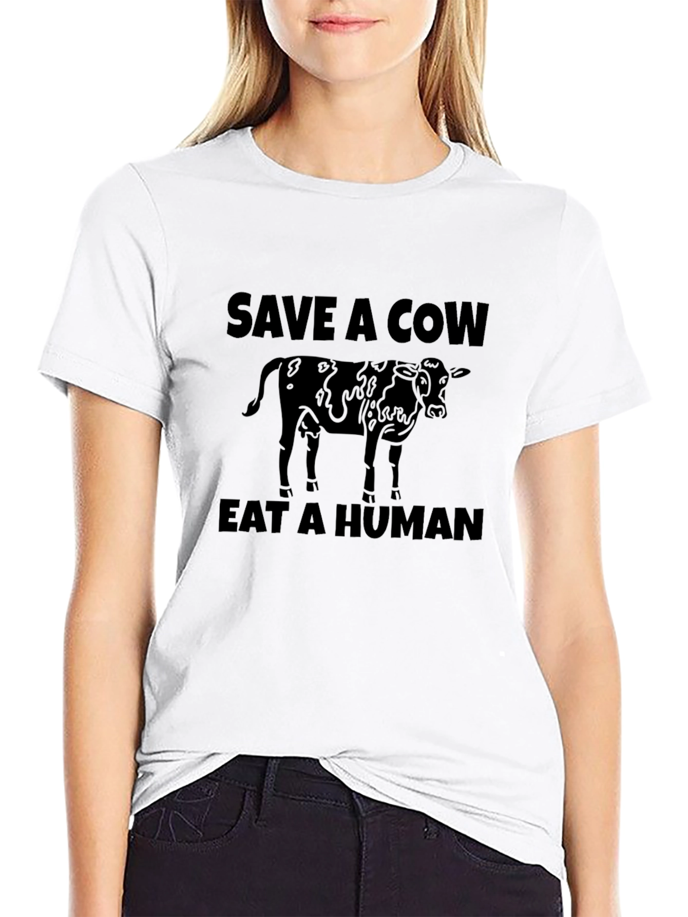 Save a Cow Eat a Human Graphic Tee