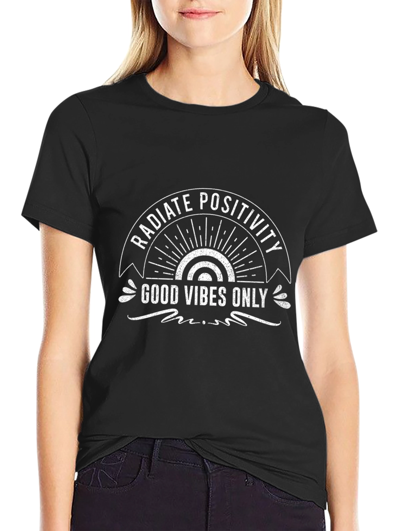 Radiate Positivity T-Shirt: Good Vibes Only