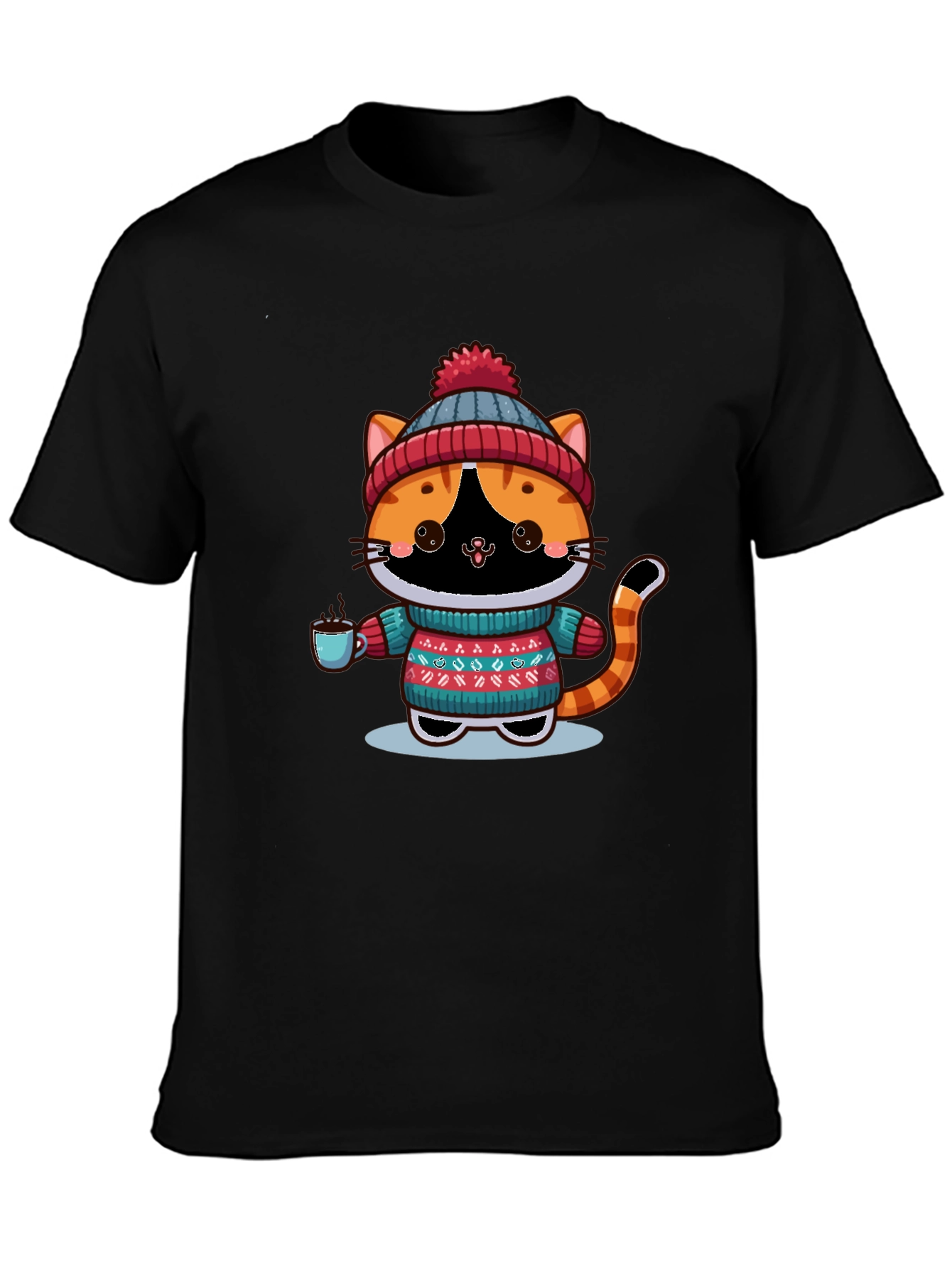 Cozy Winter Cat T-Shirt