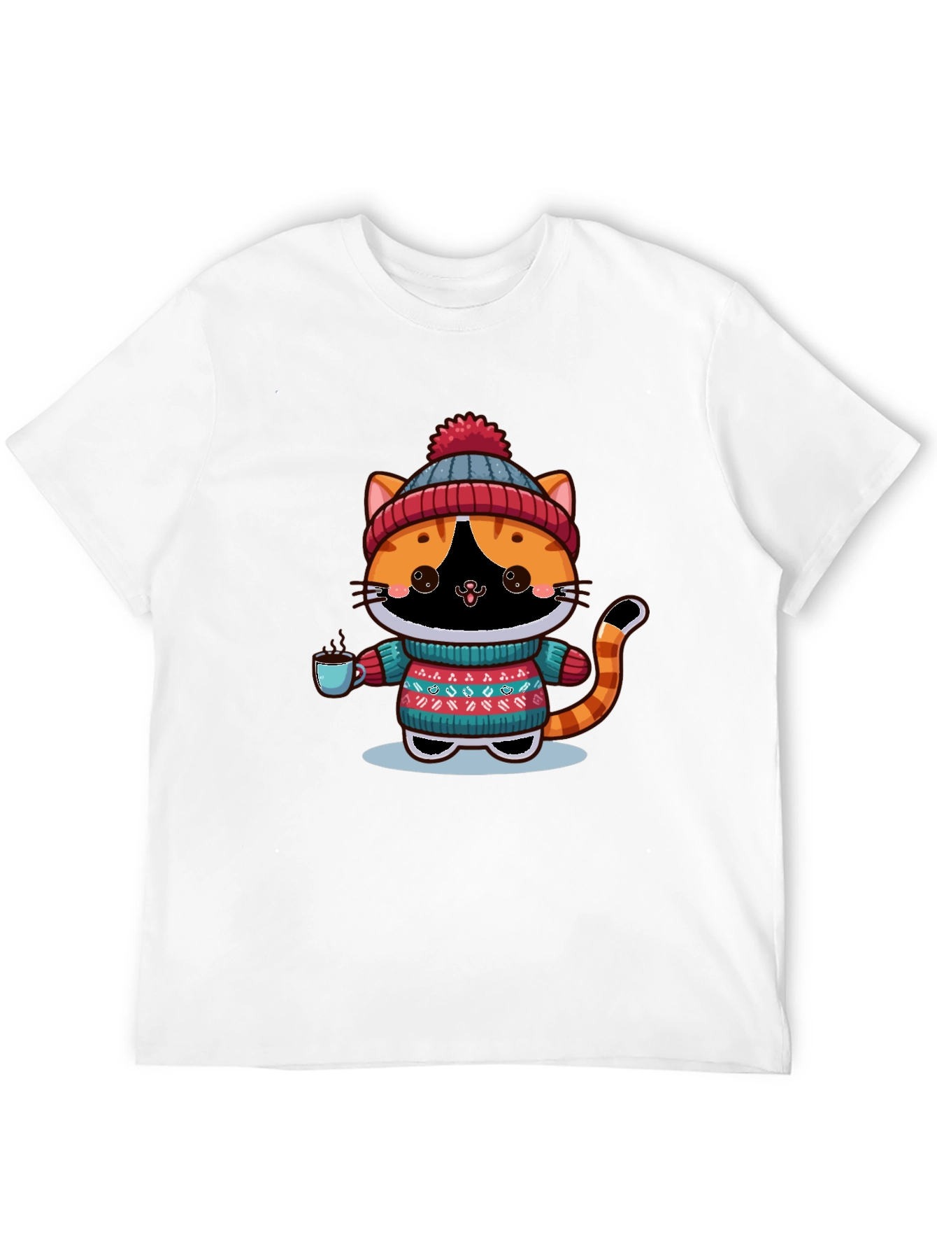 Cozy Winter Cat T-Shirt