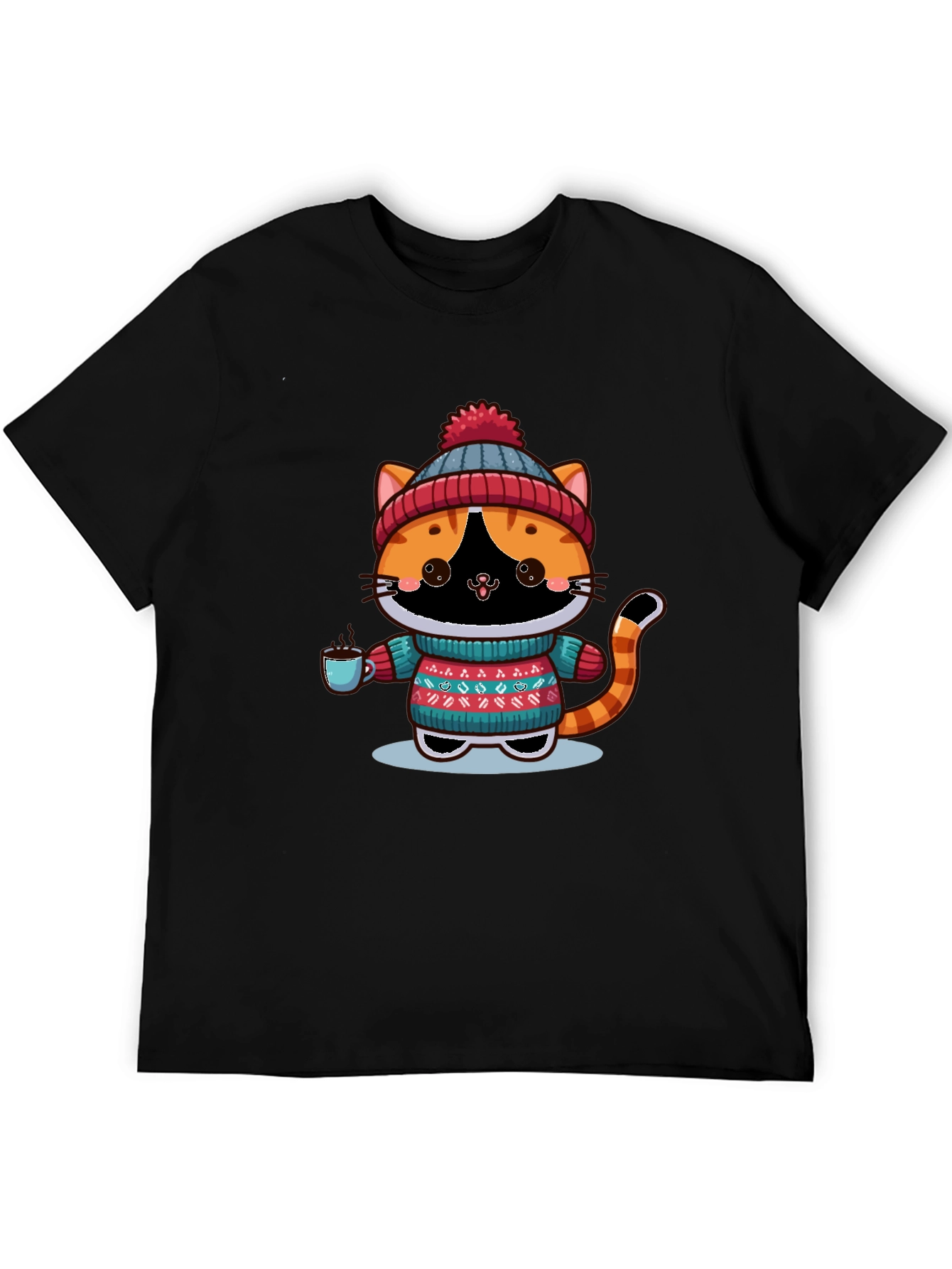 Cozy Winter Cat T-Shirt
