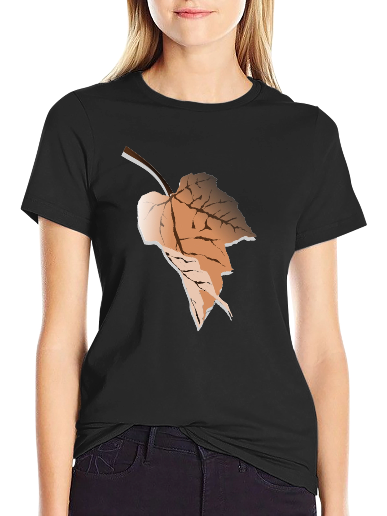 Autumn Leaf Graphic T-Shirt - Stylish and Comfortable