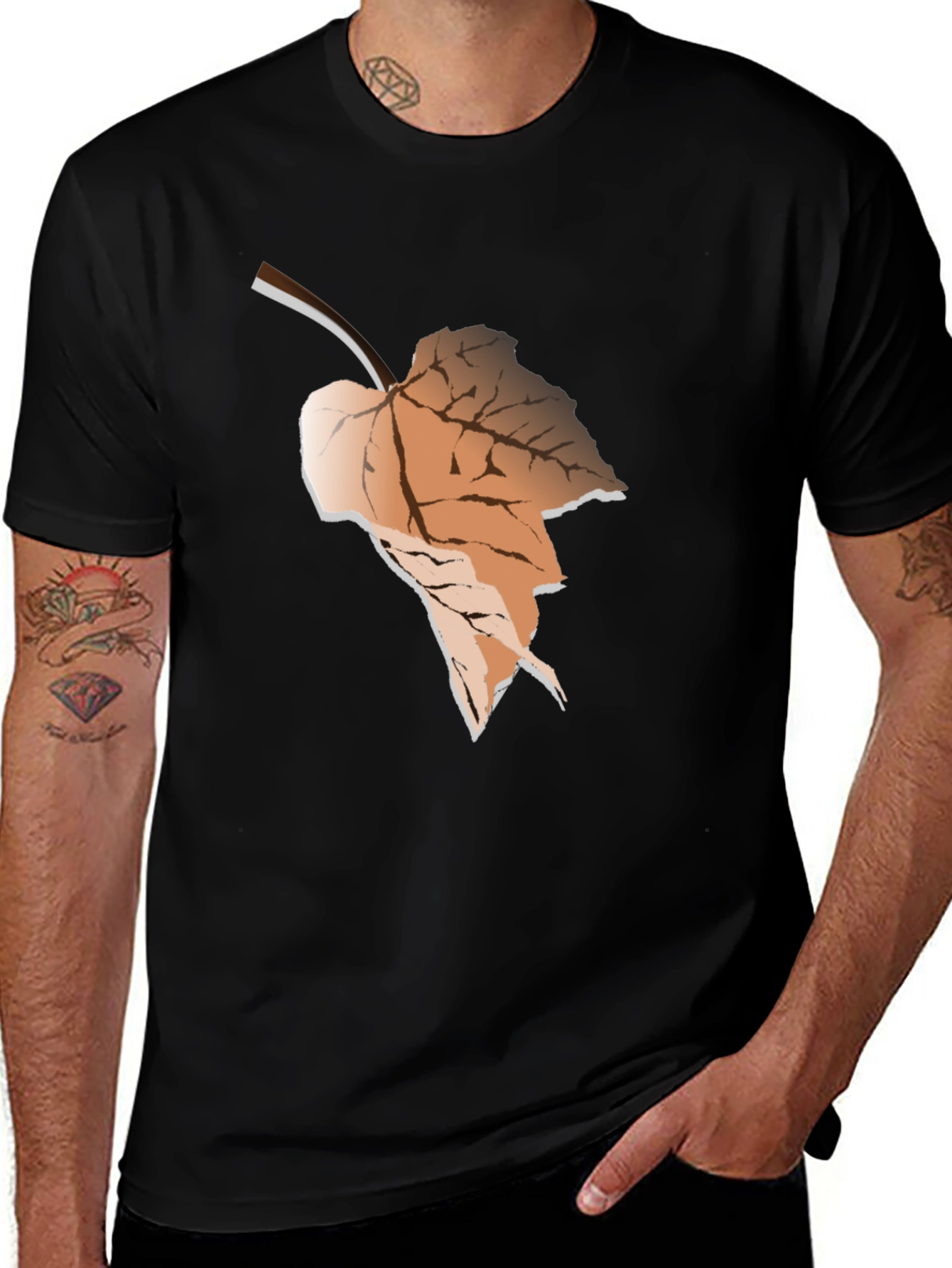 Autumn Leaf Graphic T-Shirt - Stylish and Comfortable