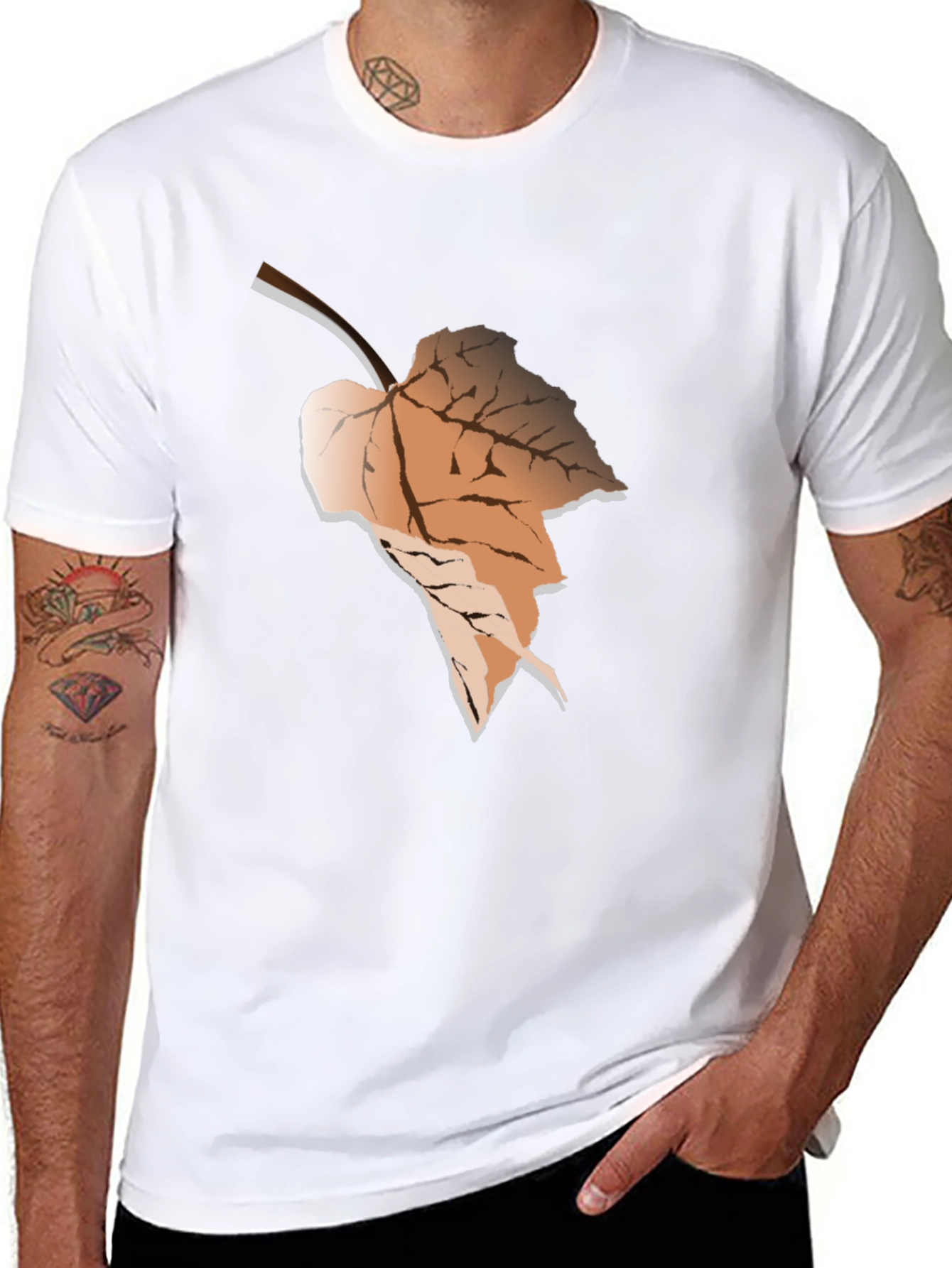 Autumn Leaf Graphic T-Shirt - Stylish and Comfortable
