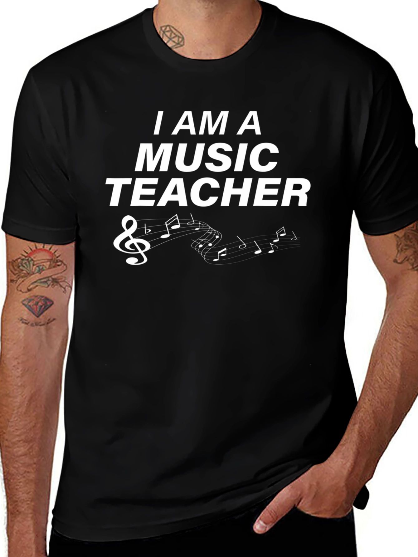 Music Teacher Graphic T-Shirt - Soft Cotton Blend