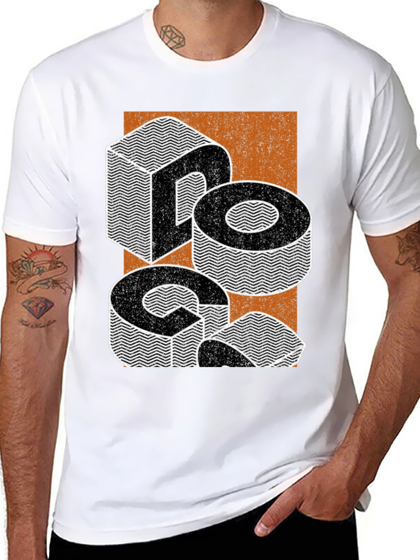 Cool Graphic Tee - Optical Illusion Design