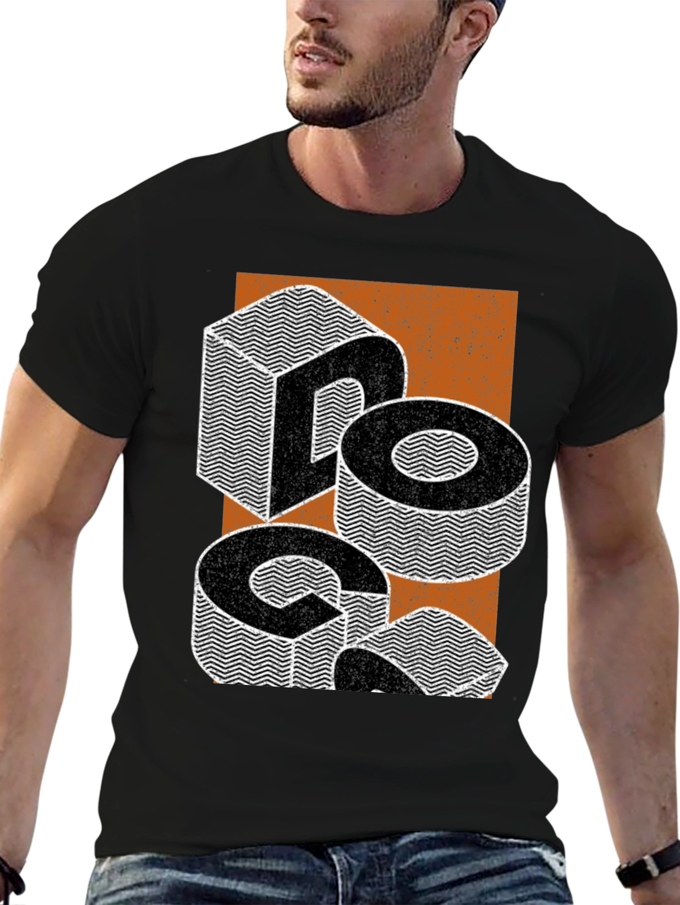 Cool Graphic Tee - Optical Illusion Design