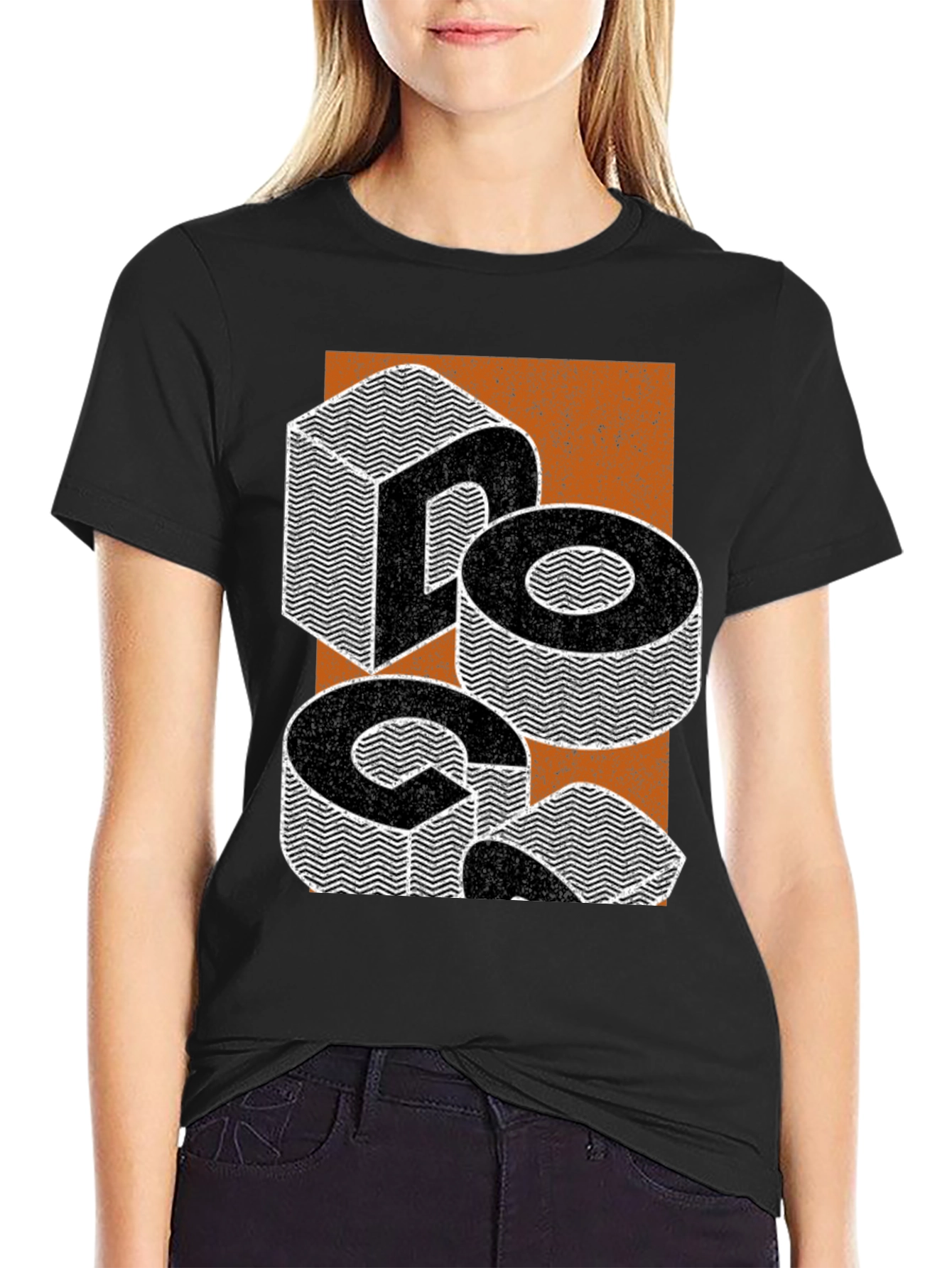 Cool Graphic Tee - Optical Illusion Design