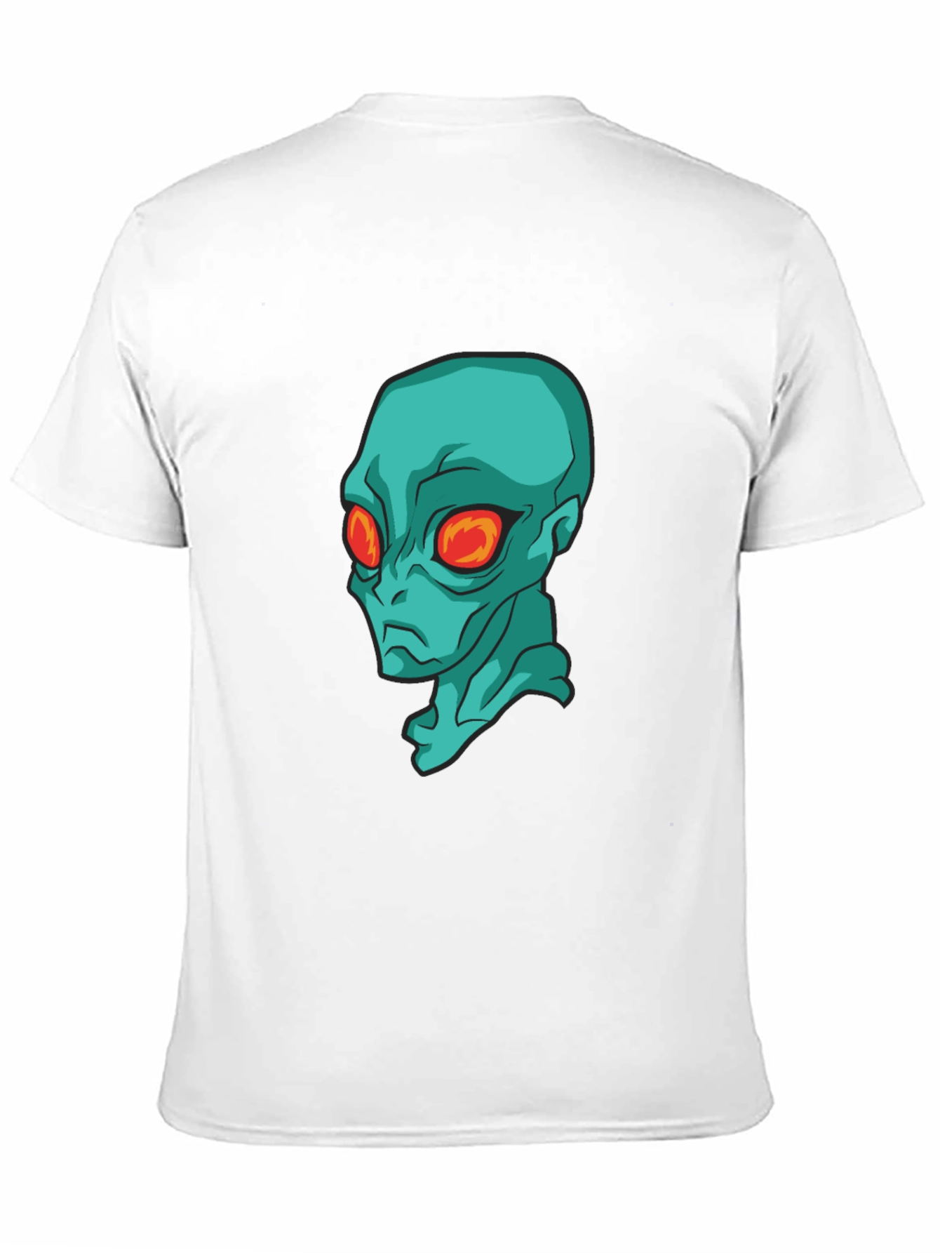 Alien Head Graphic Black T-Shirt - Sci-Fi Style
