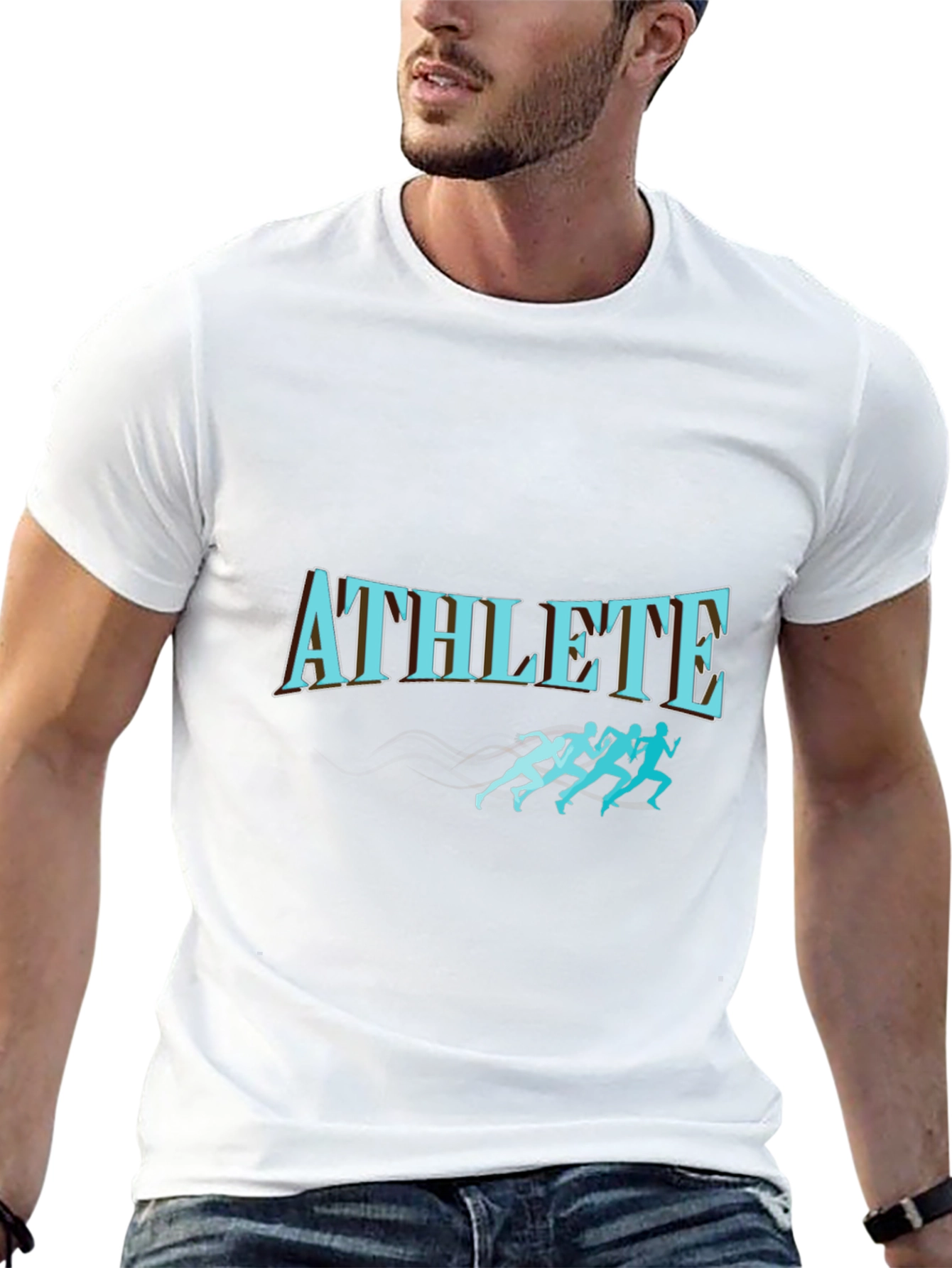 Athlete Graphic Tee - Black