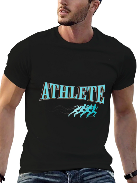 Athlete Graphic Tee - Black