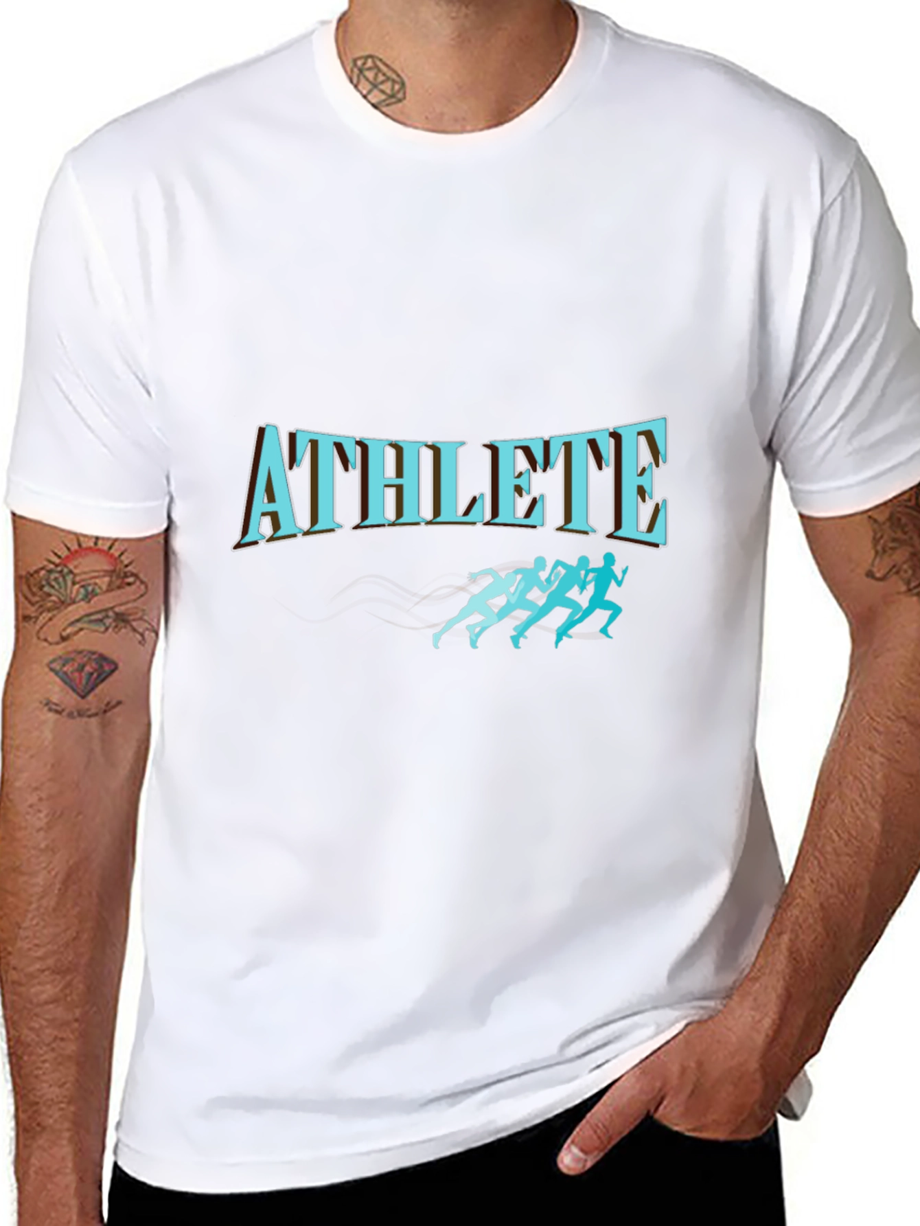 Athlete Graphic Tee - Black