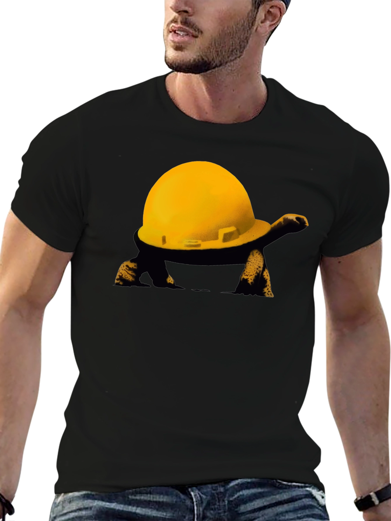 Construction Turtle T-Shirt - Funny Hard Hat Tee