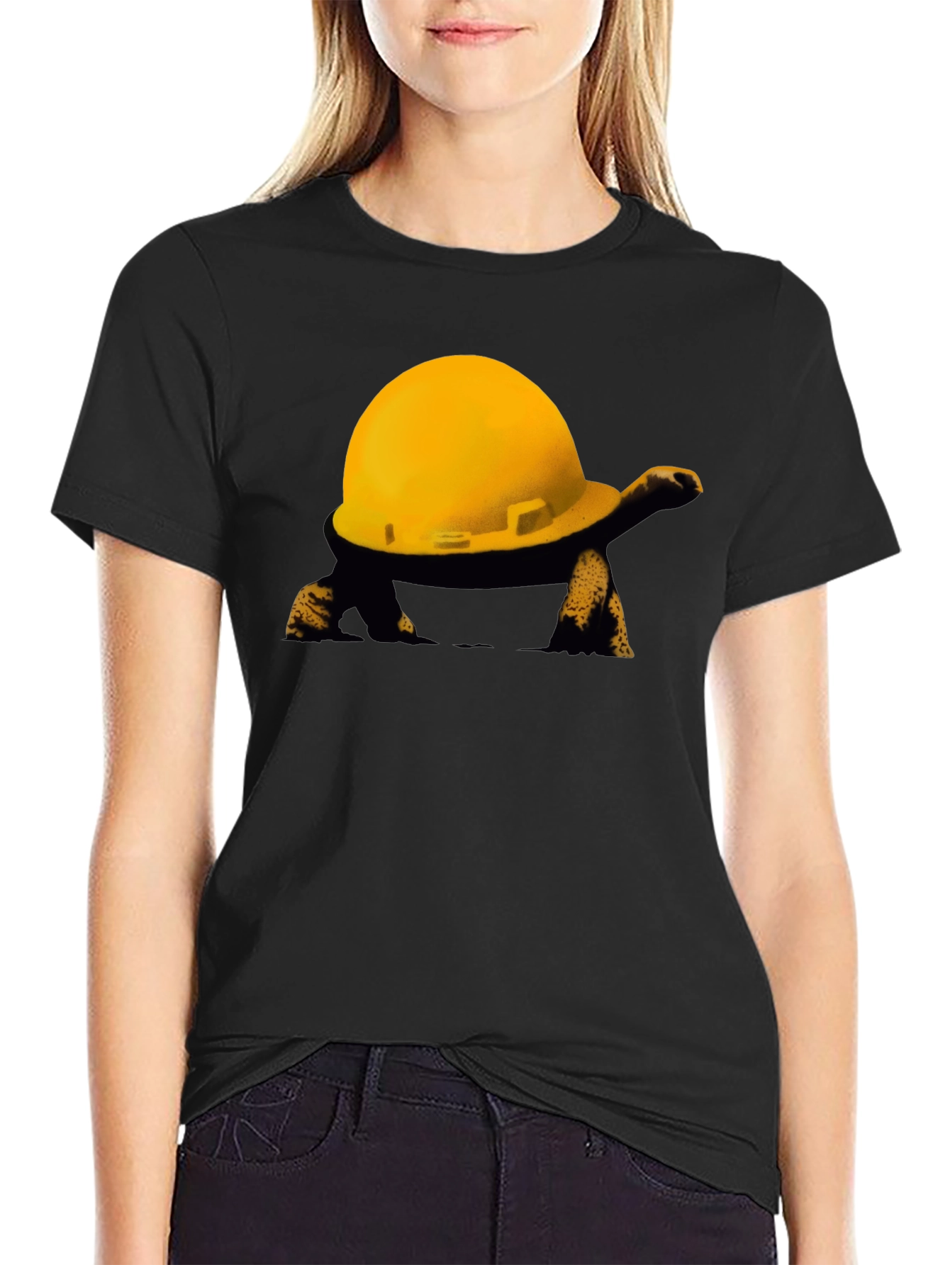 Construction Turtle T-Shirt - Funny Hard Hat Tee