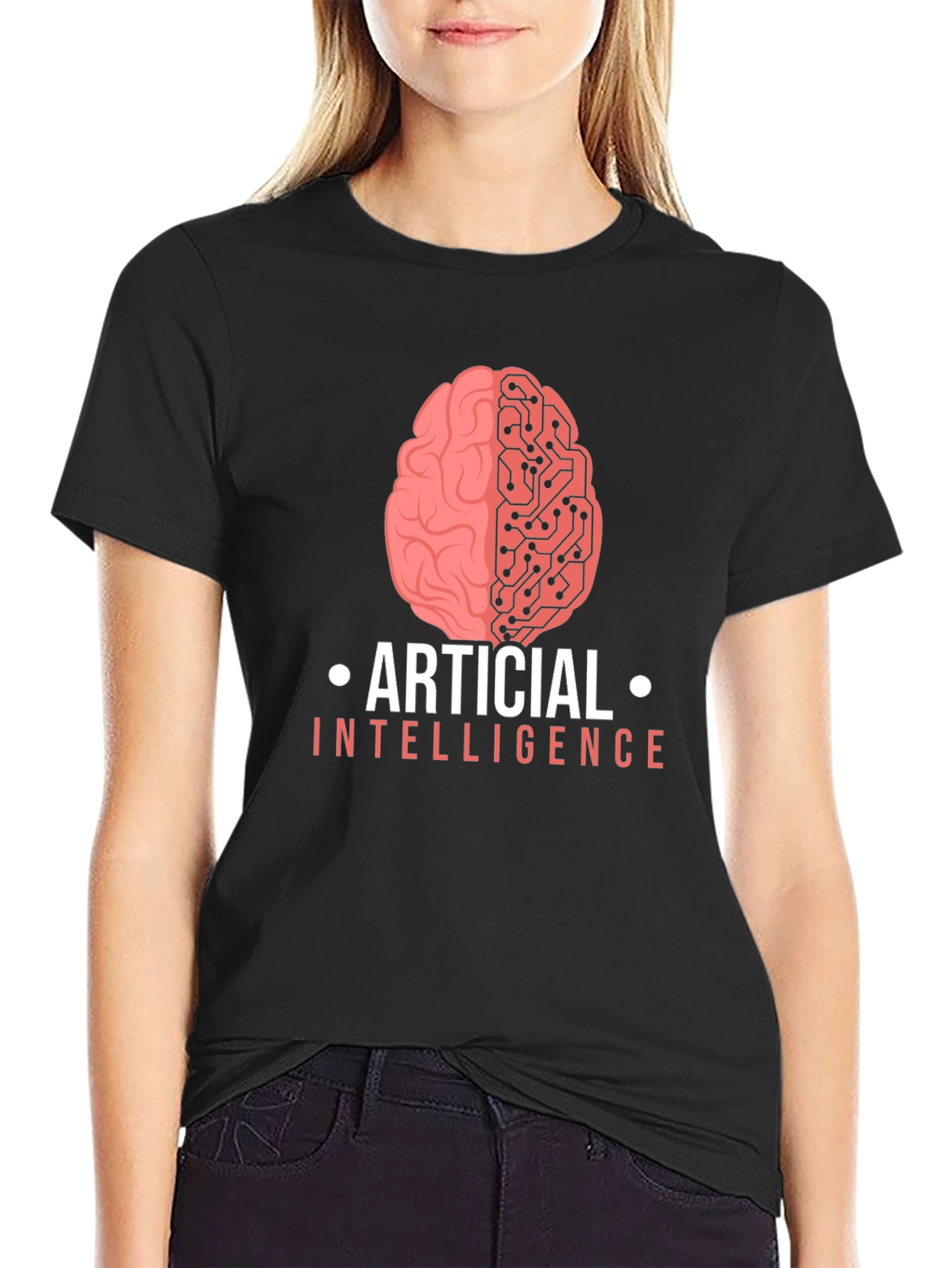 Artificial Intelligence Brain Graphic T-Shirt
