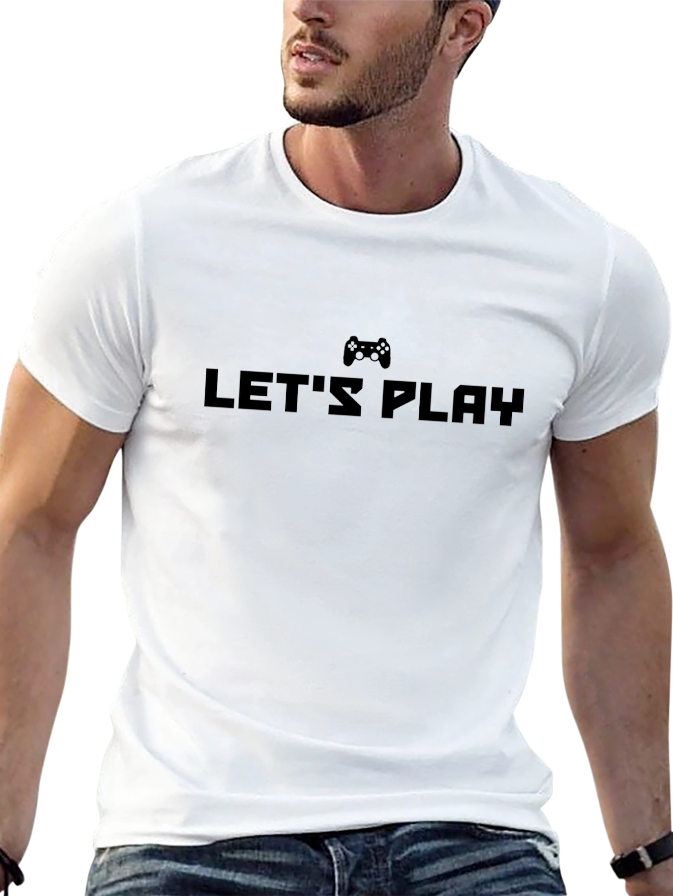 Lets Play Gamer T-Shirt - Black