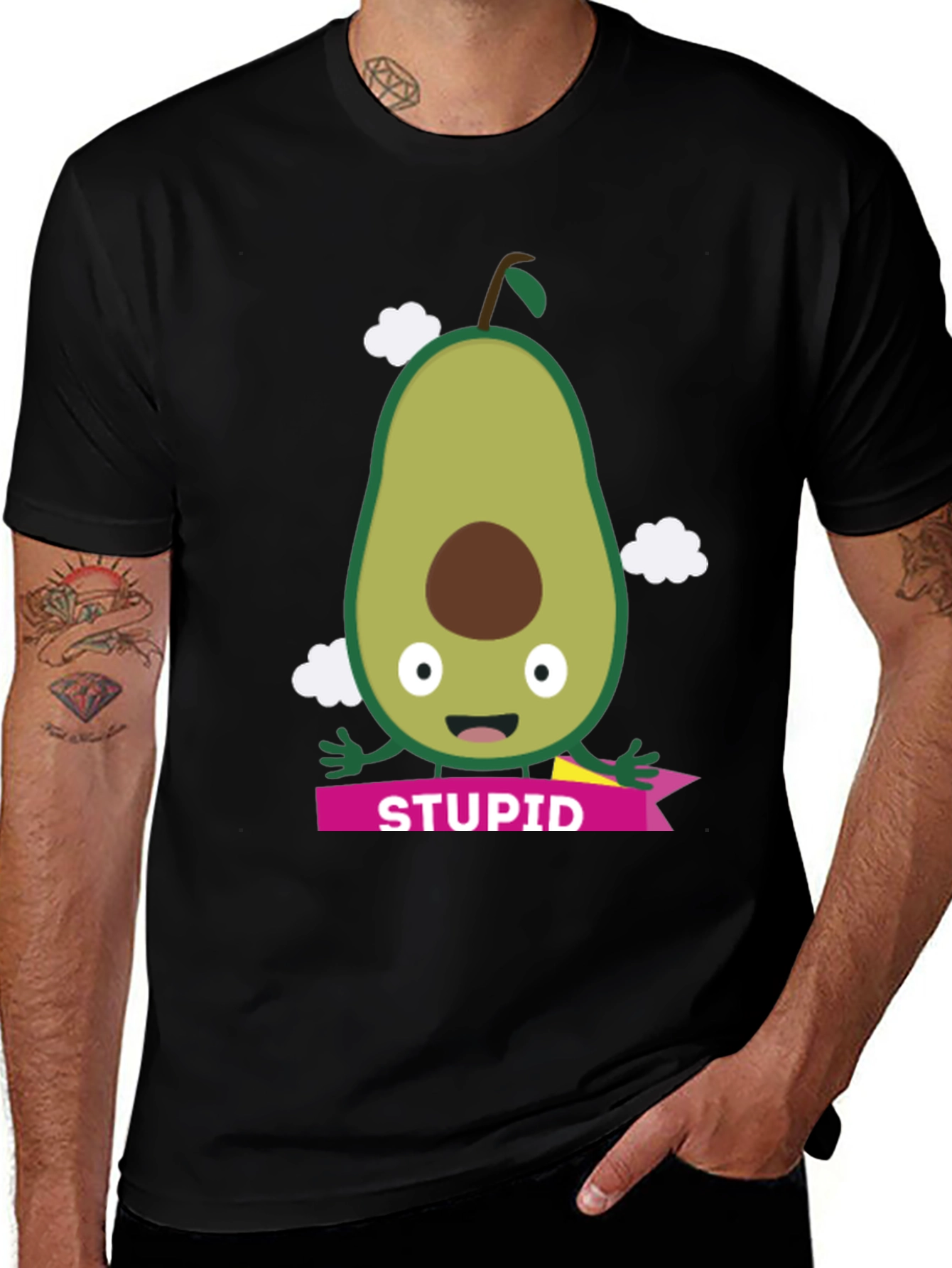 Funny Avocado Stupid Pun Graphic Tee
