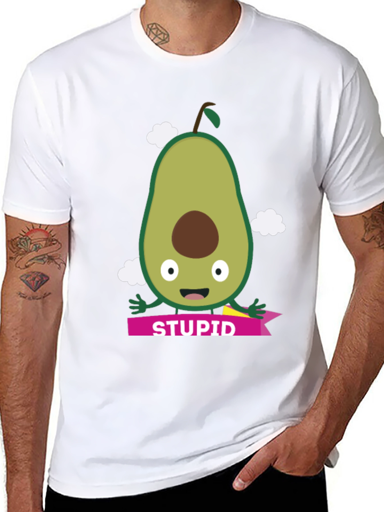 Funny Avocado Stupid Pun Graphic Tee