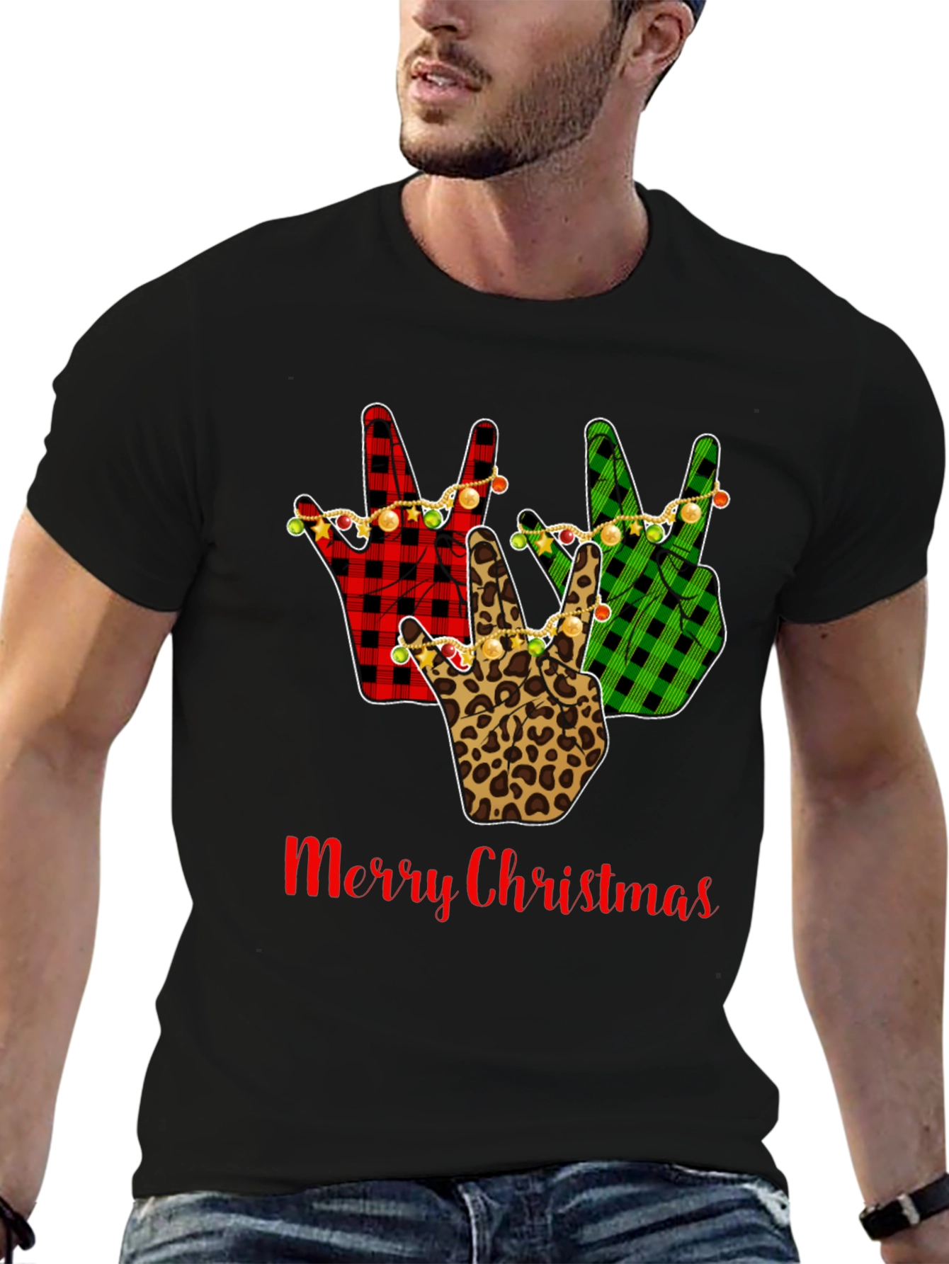 Merry Christmas Peace Sign T-Shirt