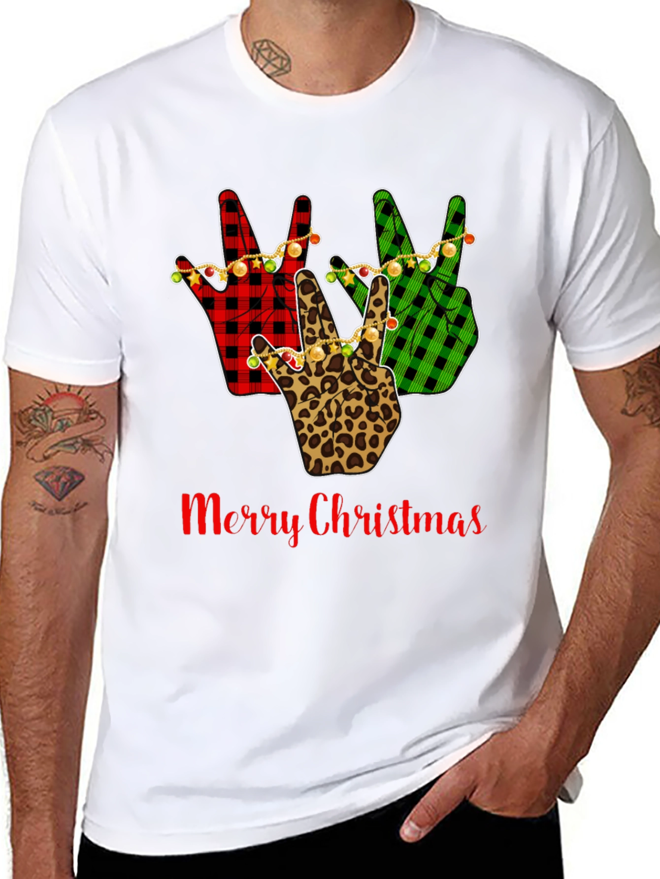 Merry Christmas Peace Sign T-Shirt