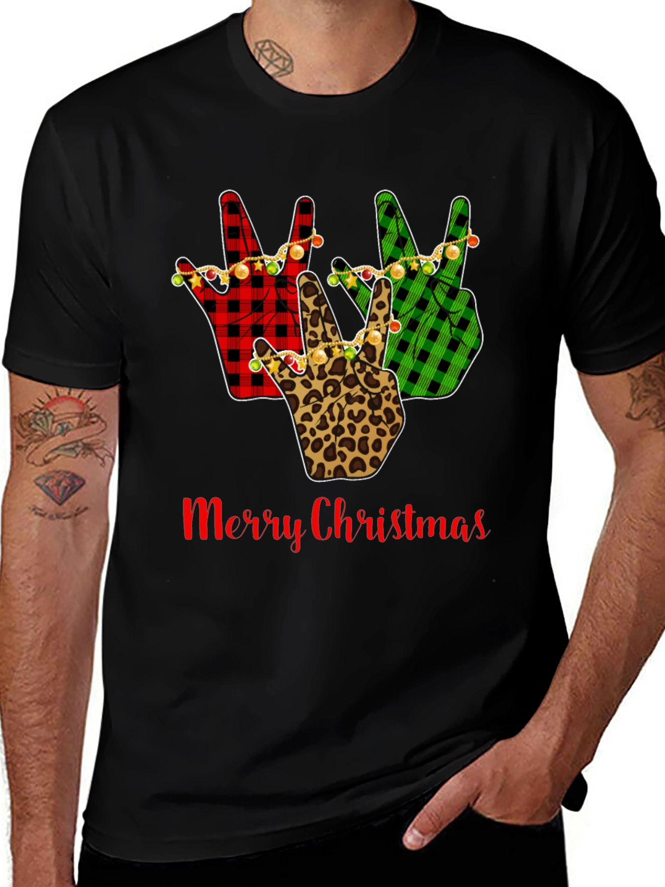 Merry Christmas Peace Sign T-Shirt
