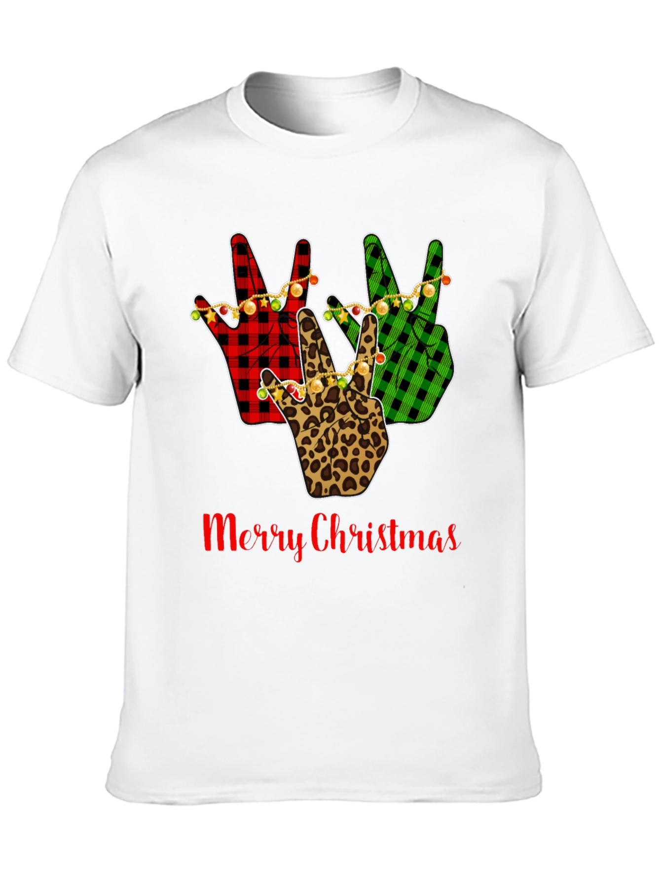 Merry Christmas Peace Sign T-Shirt