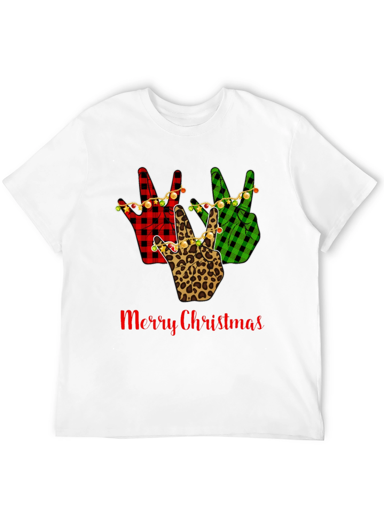 Merry Christmas Peace Sign T-Shirt