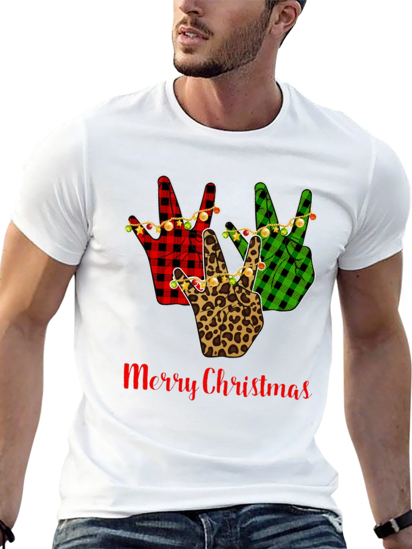 Merry Christmas Peace Sign T-Shirt