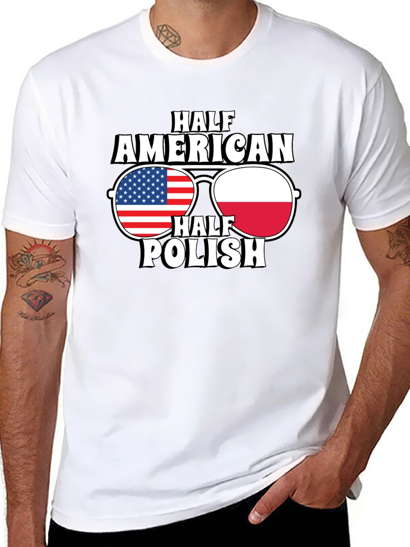 Half American Half Polish T-Shirt
