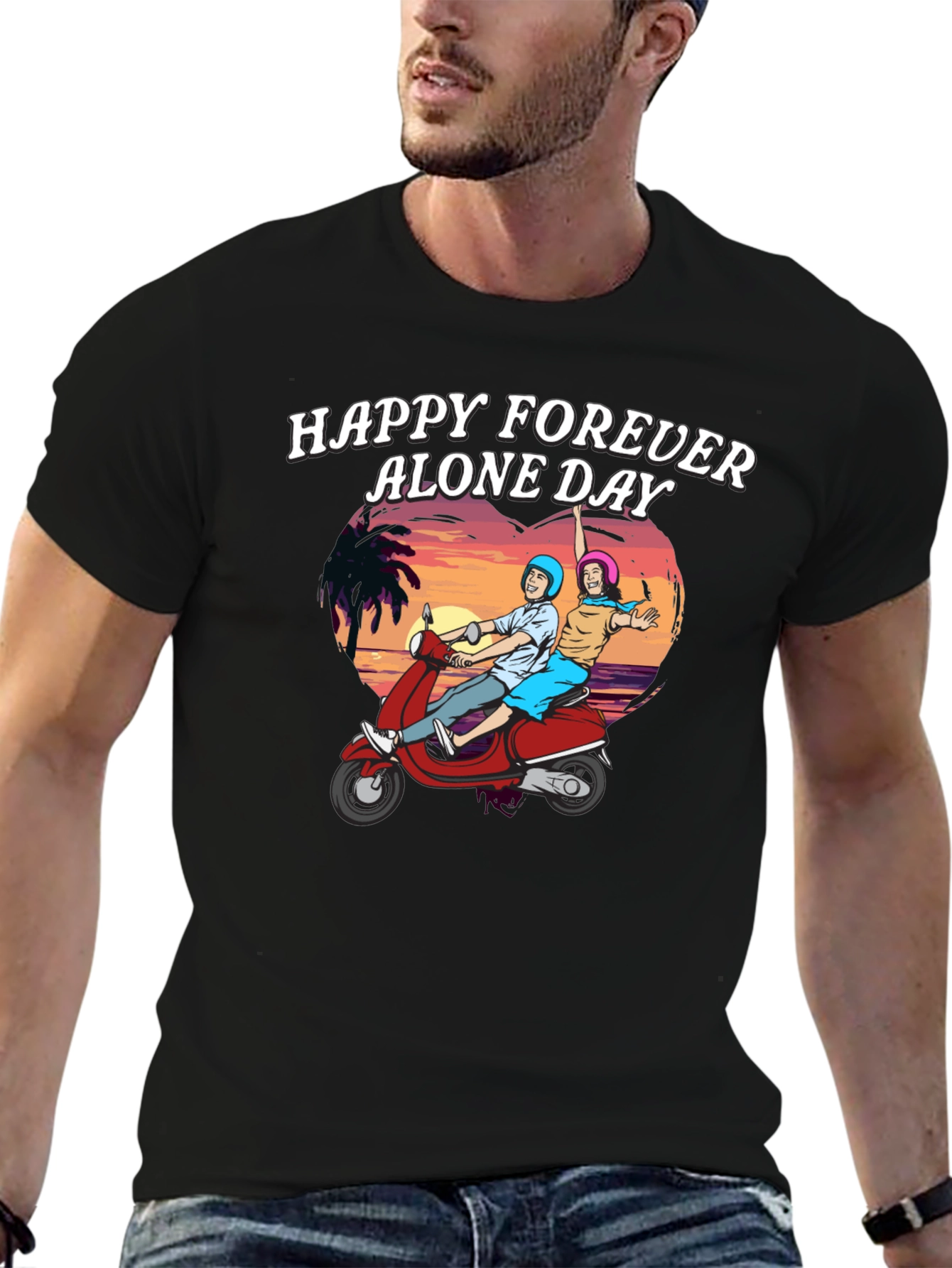 Funny Happy Forever Alone Day T-Shirt