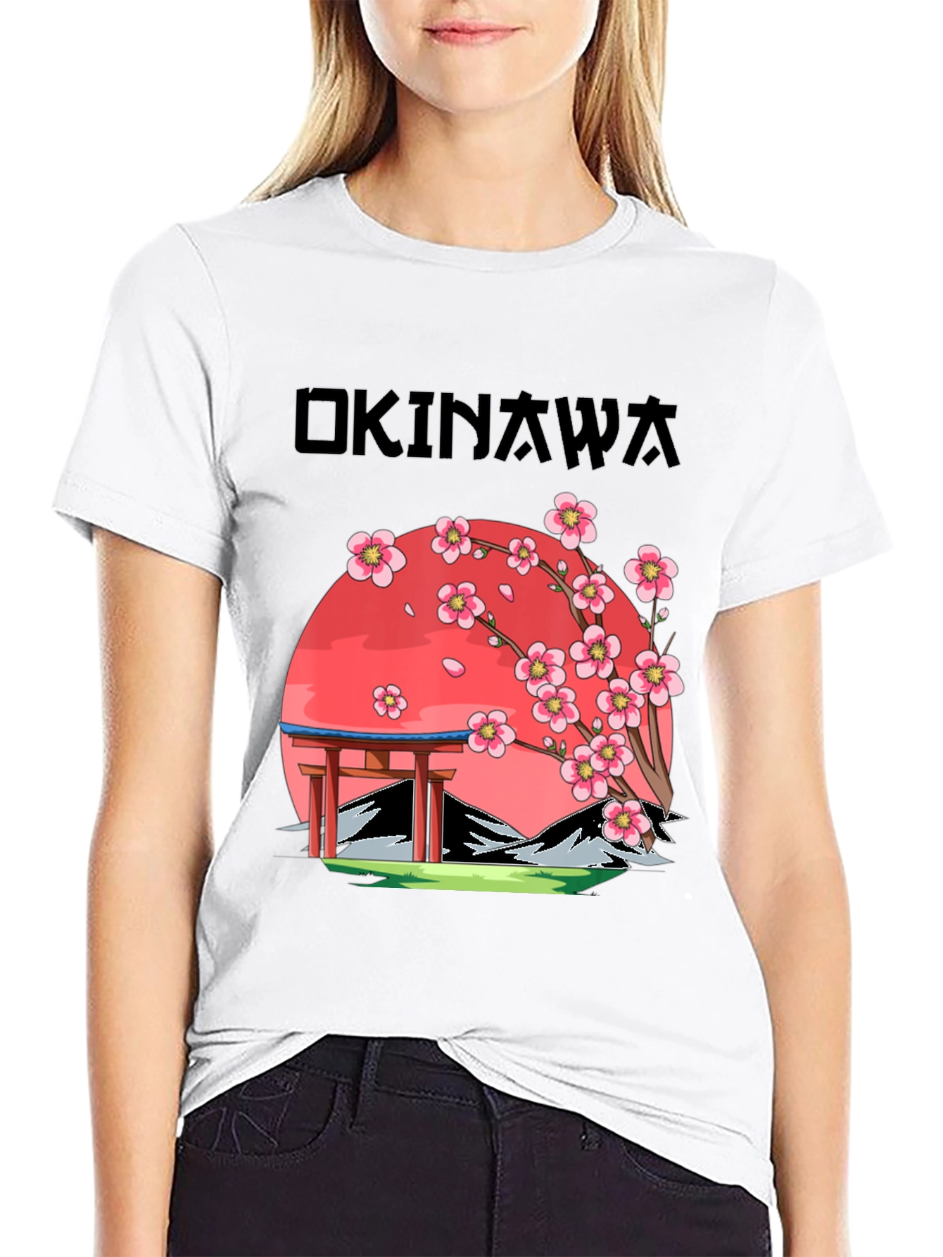 Okinawa Japan Cherry Blossom T-Shirt