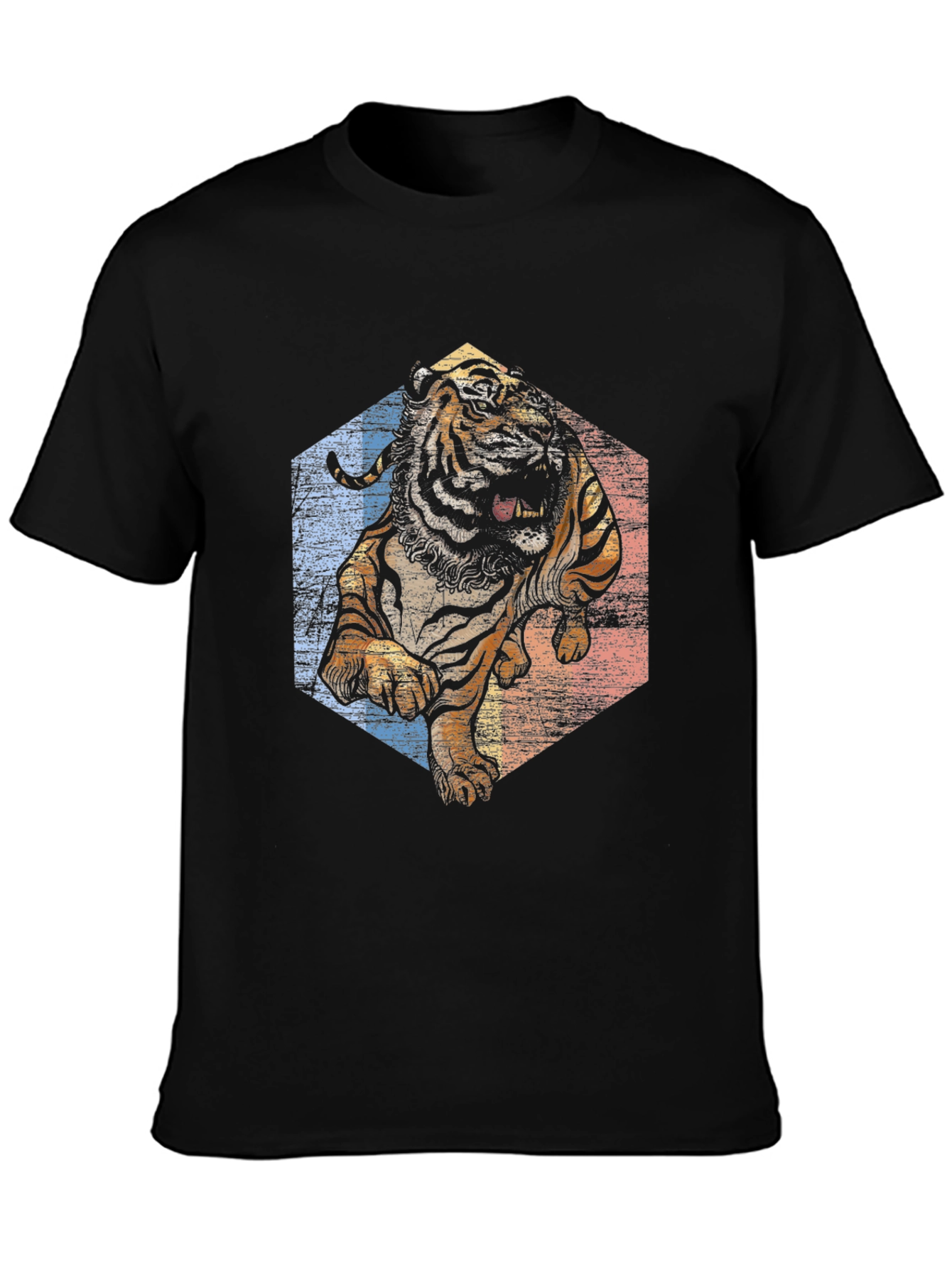 Tiger Graphic Tee - Retro Style