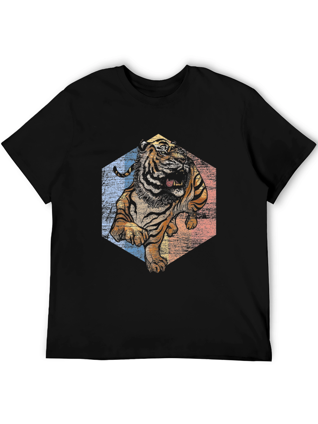 Tiger Graphic Tee - Retro Style