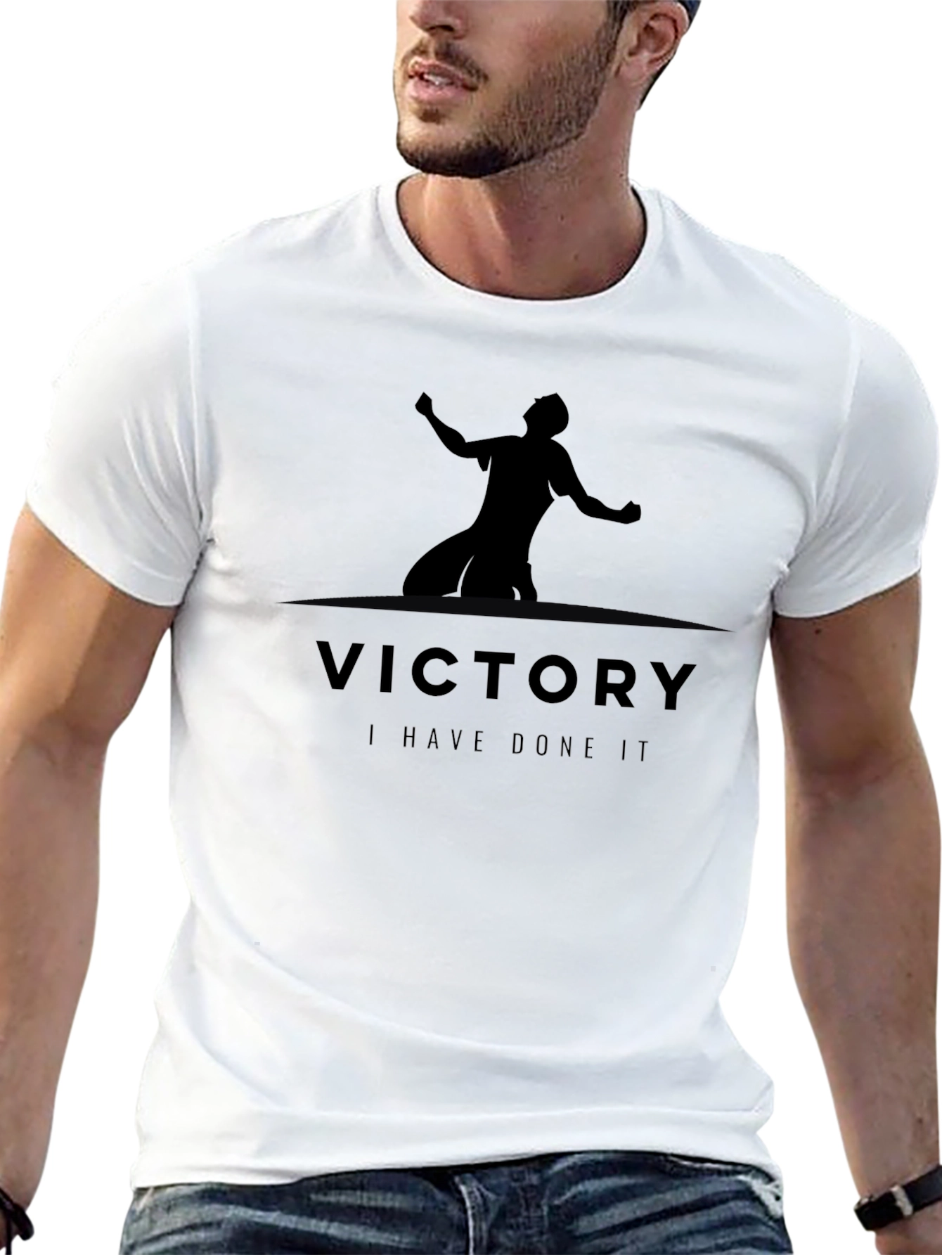 Victory Achieved Graphic T-Shirt - Black
