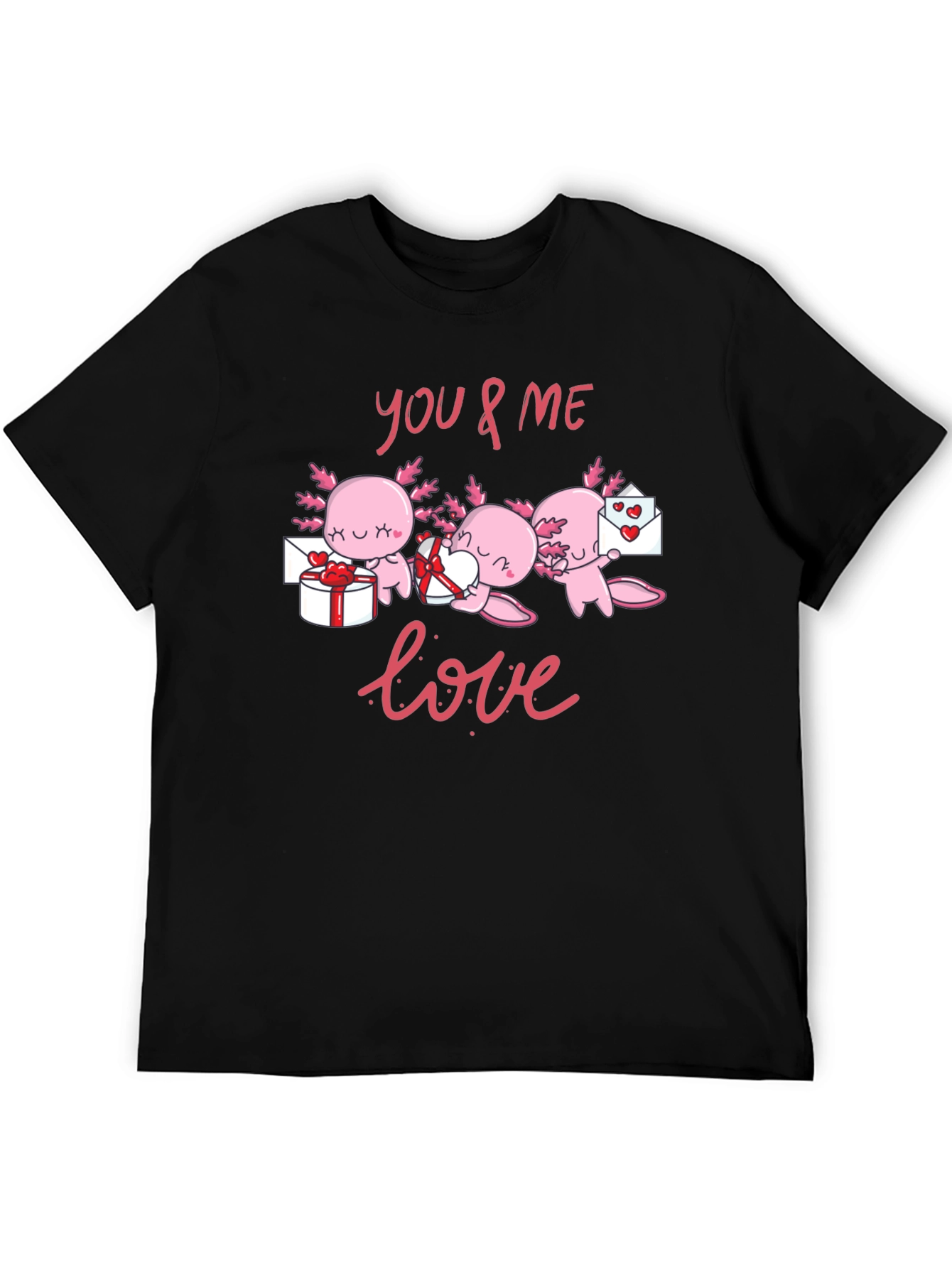 Axolotl Love T-Shirt - Valentines Day Cute
