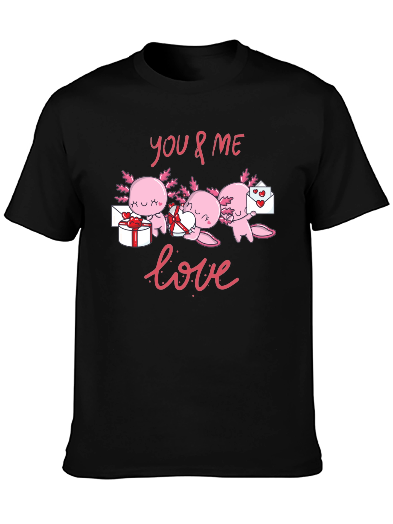 Axolotl Love T-Shirt - Valentines Day Cute