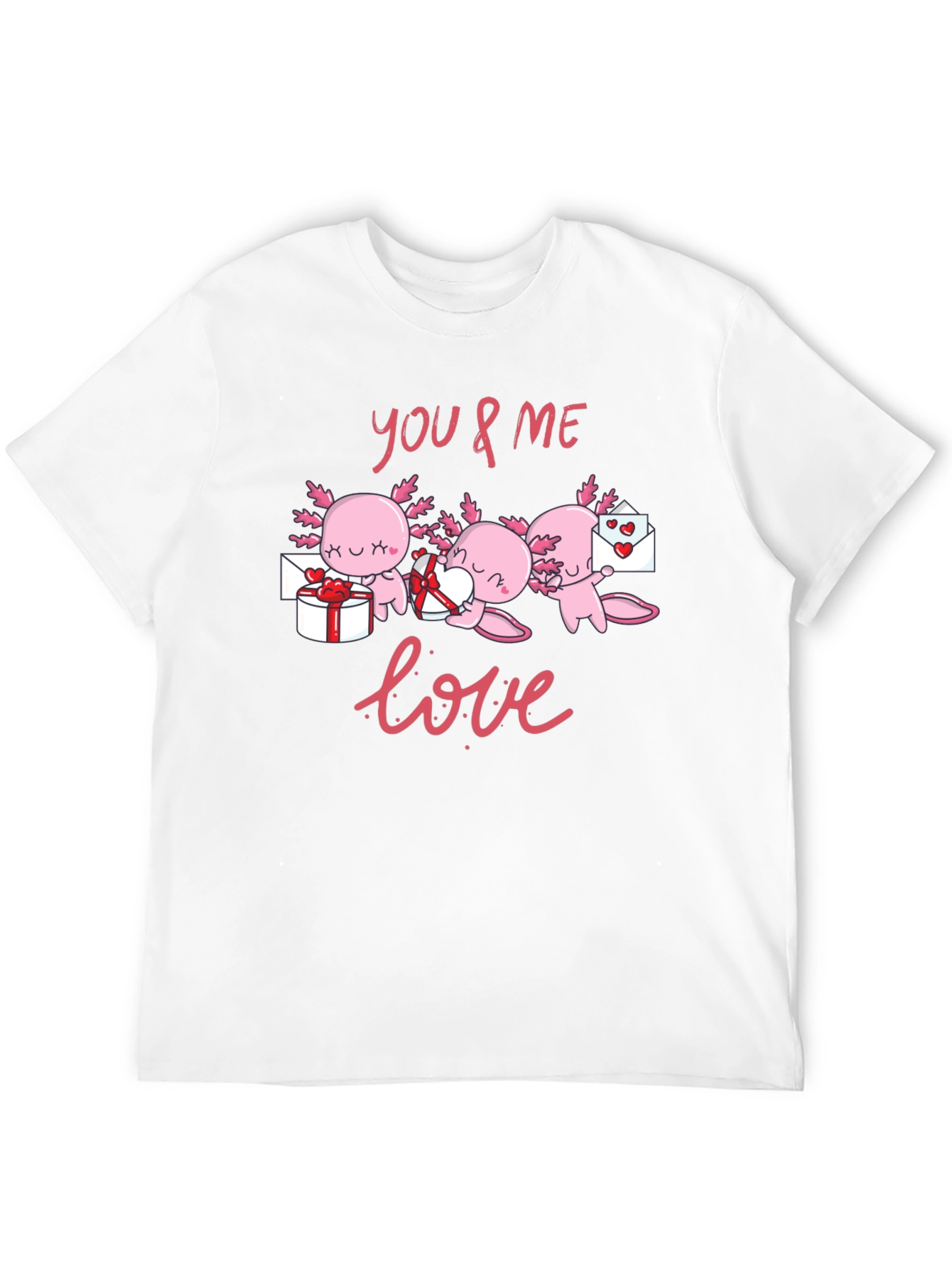 Axolotl Love T-Shirt - Valentines Day Cute