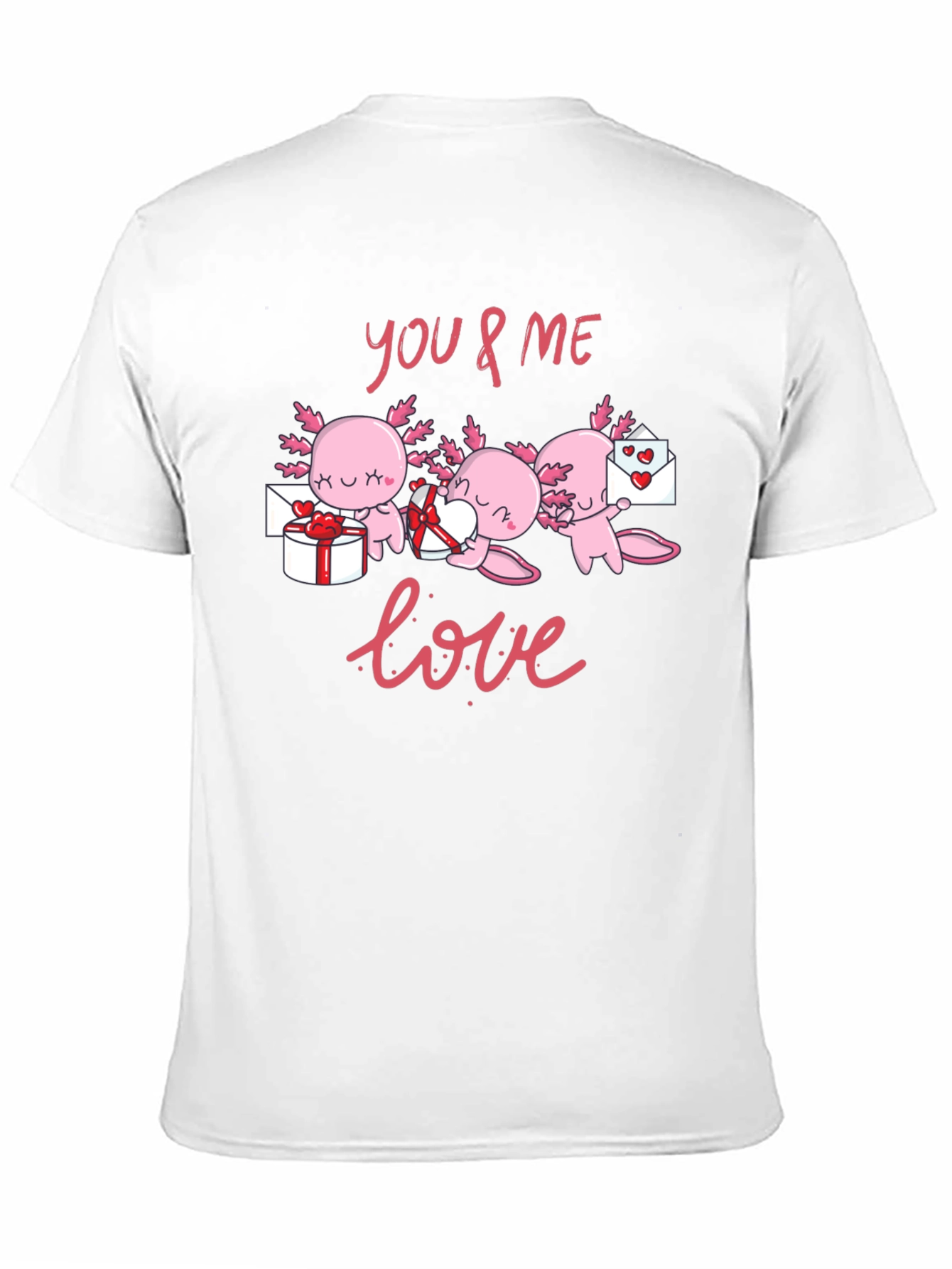 Axolotl Love T-Shirt - Valentines Day Cute