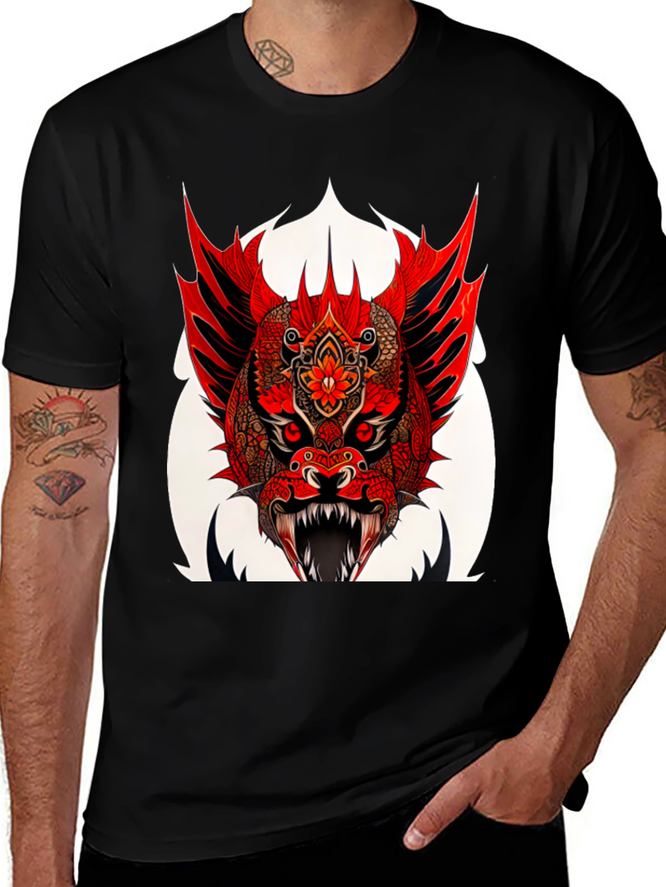 Red Dragon Graphic T-Shirt