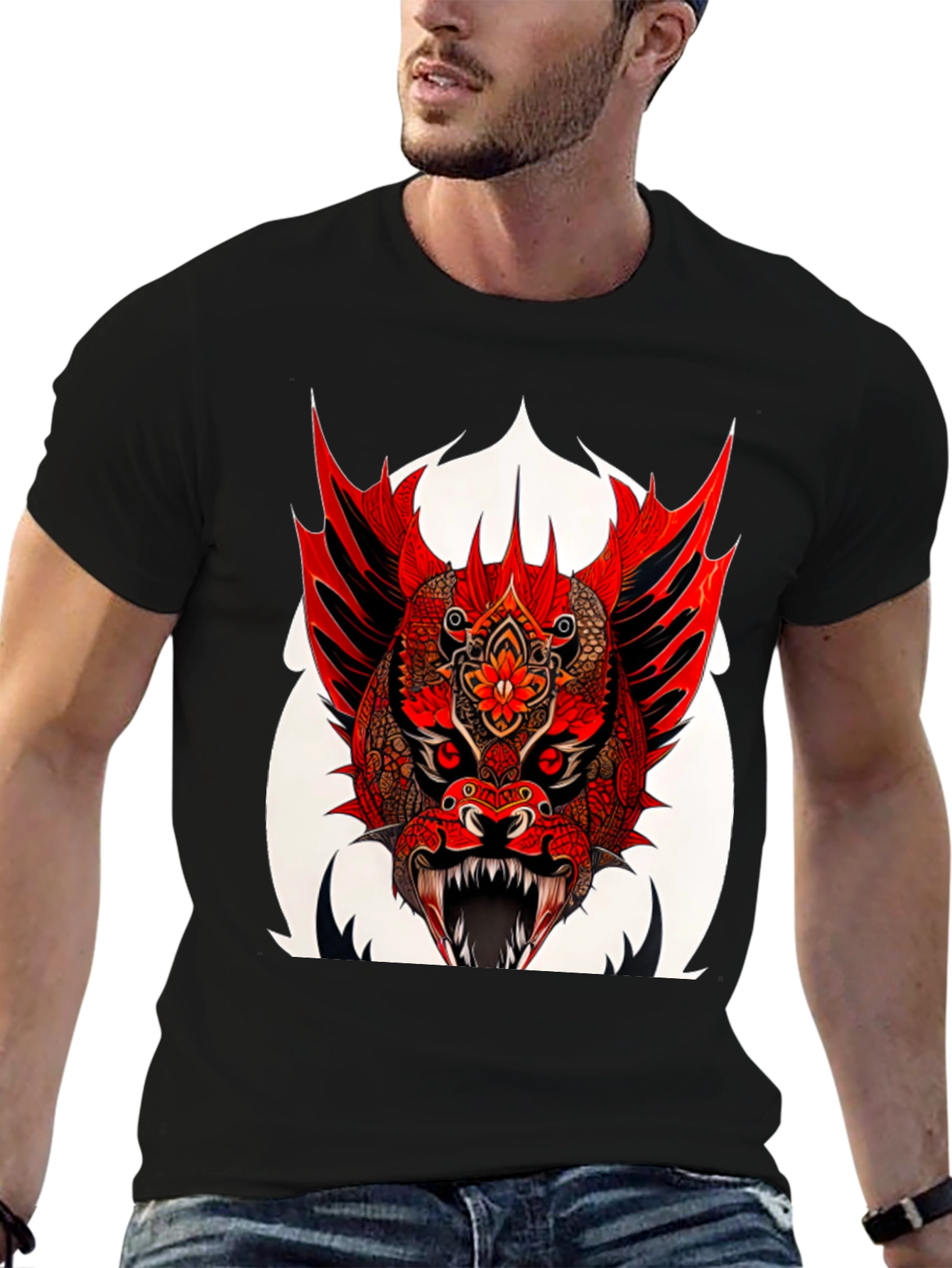 Red Dragon Graphic T-Shirt