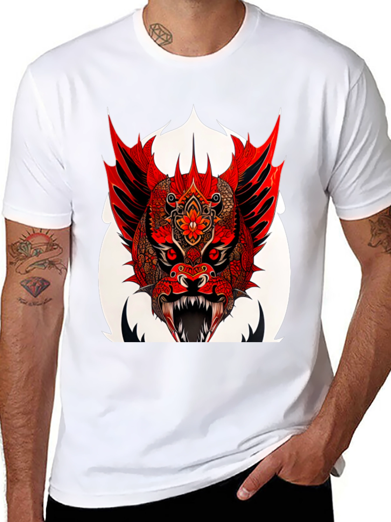 Red Dragon Graphic T-Shirt