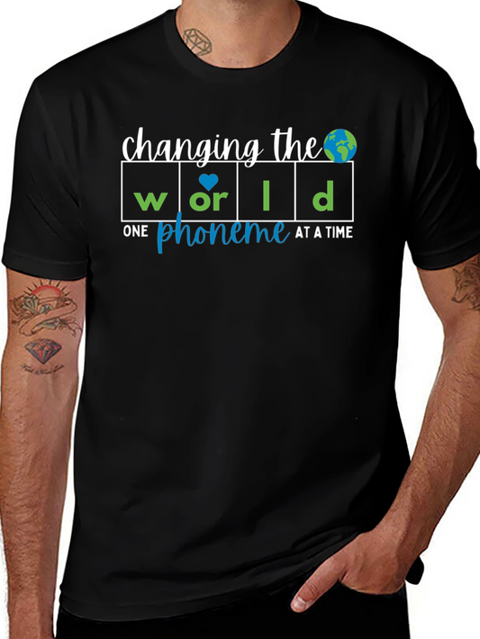Changing the World Tee: One Phoneme at a Time