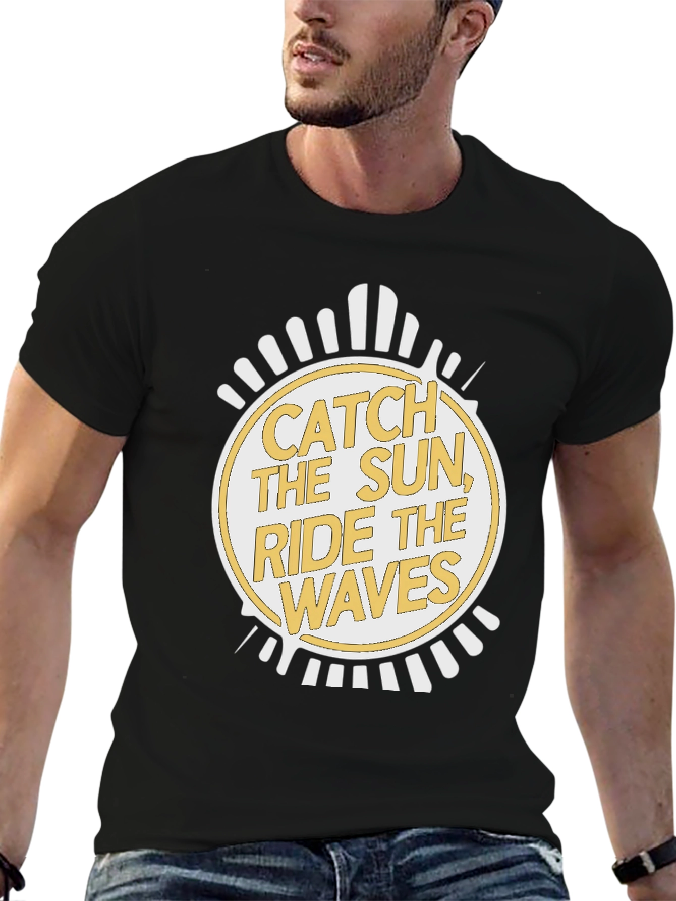 Catch The Sun Ride The Waves Graphic T-Shirt