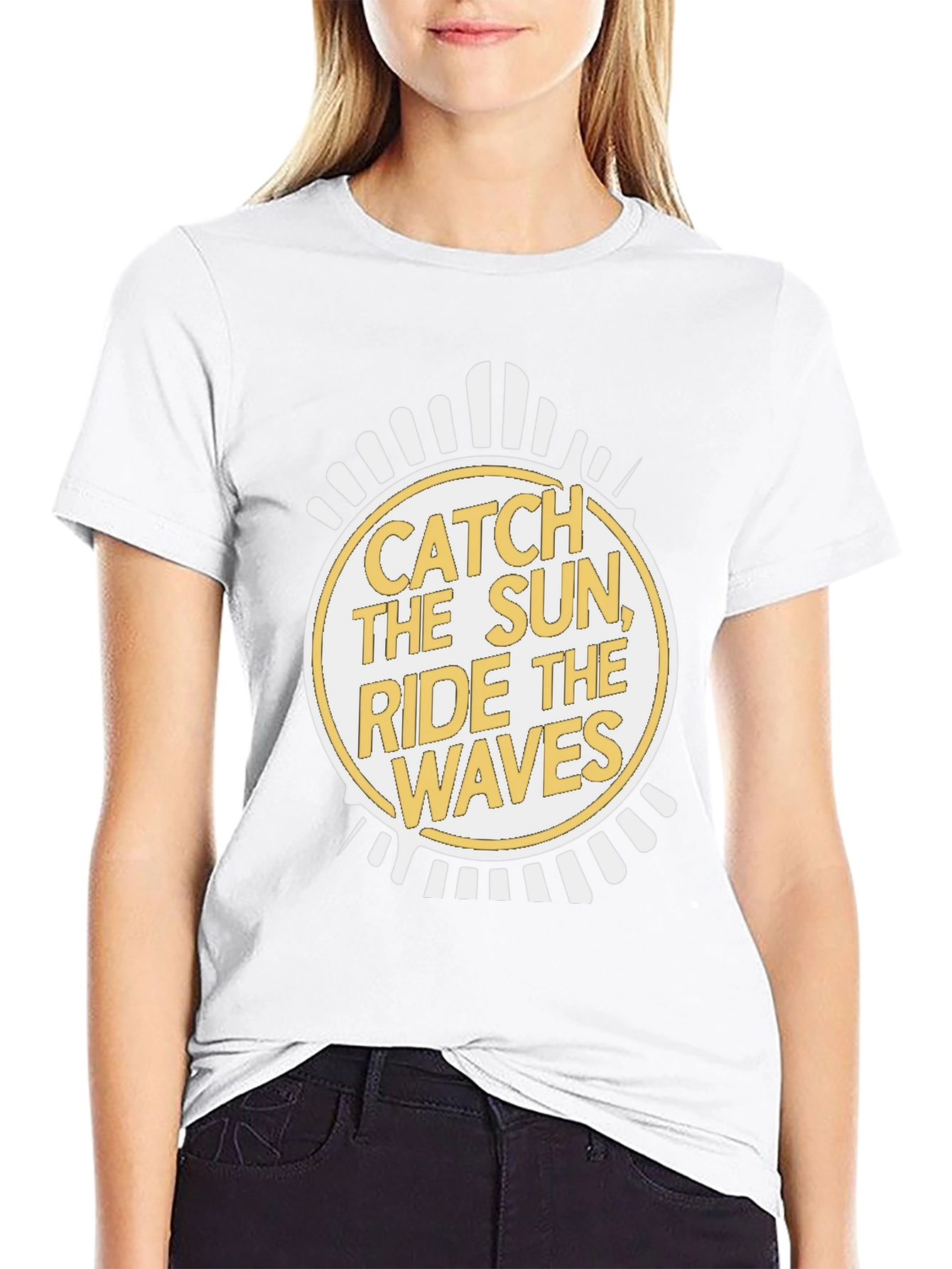 Catch The Sun Ride The Waves Graphic T-Shirt