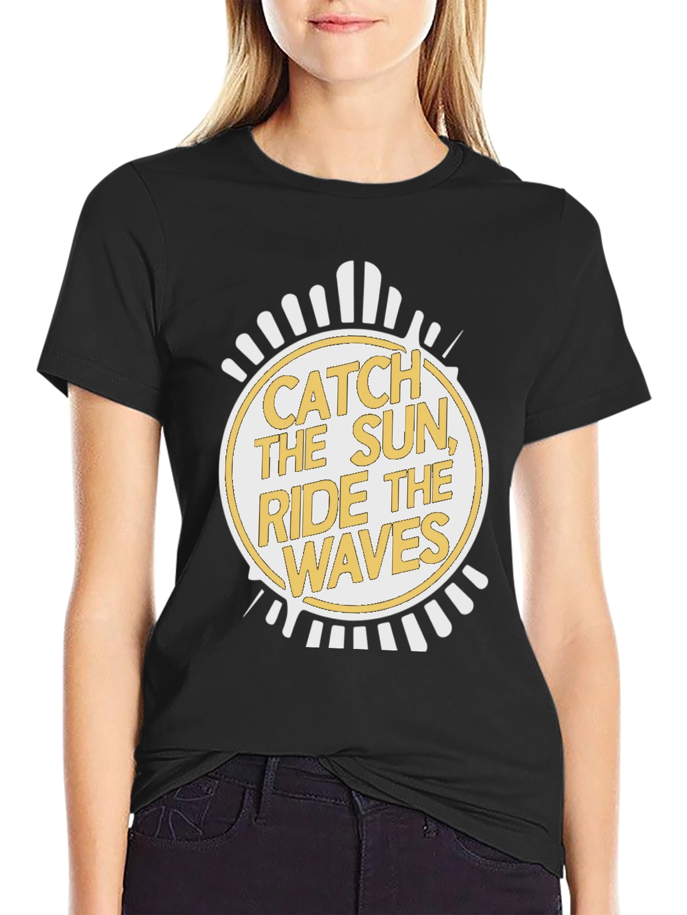 Catch The Sun Ride The Waves Graphic T-Shirt